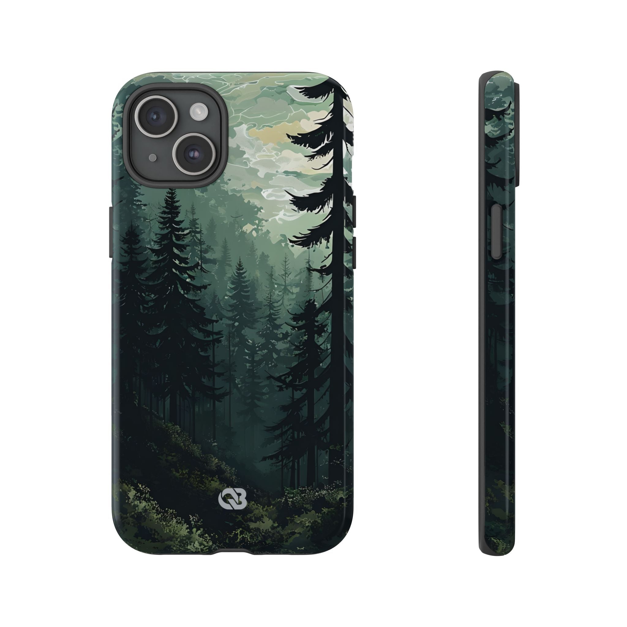 Misty Pine Shadow · Tough Phone Case for iPhone