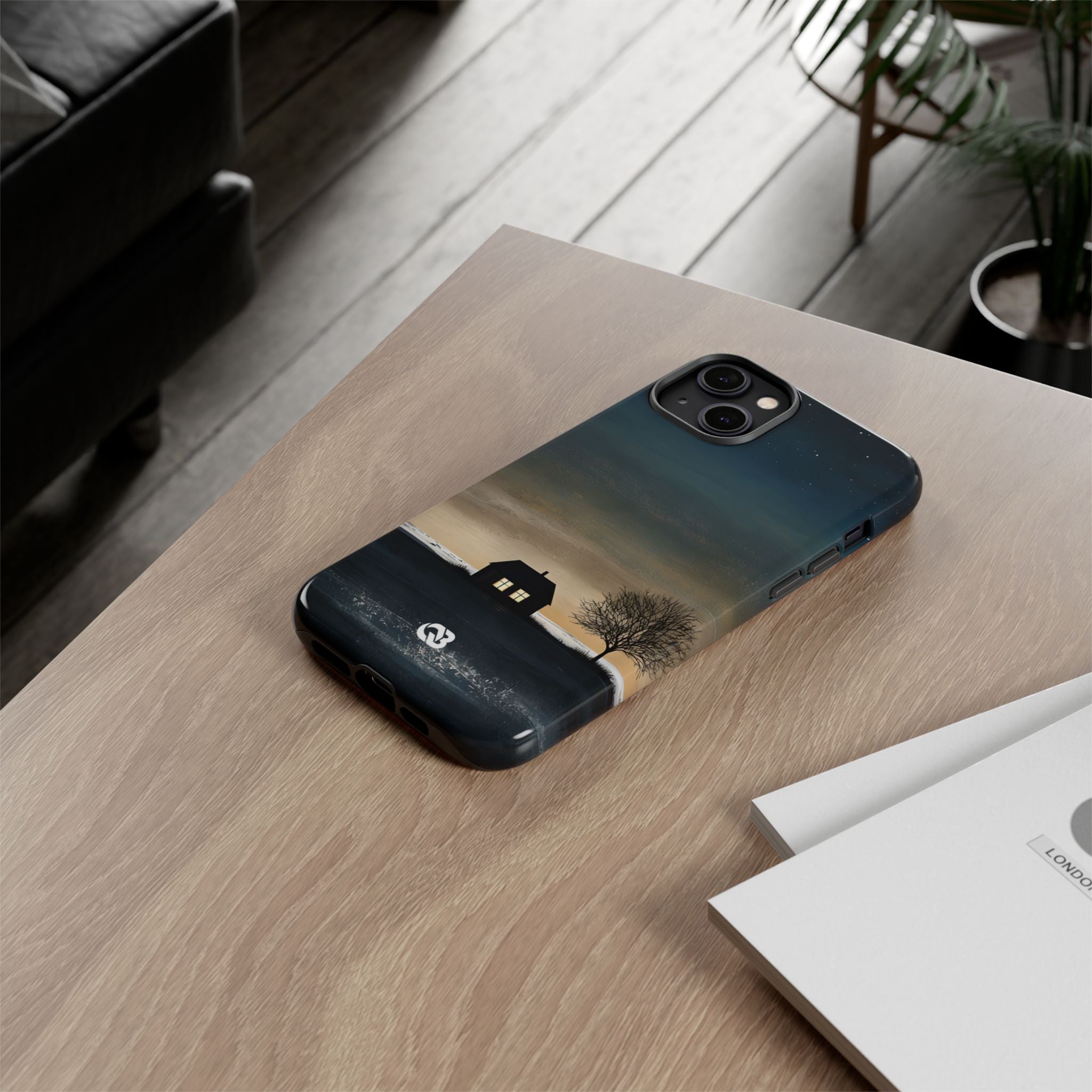 Midnight Cabin Glow · Tough Hoesje voor iPhone