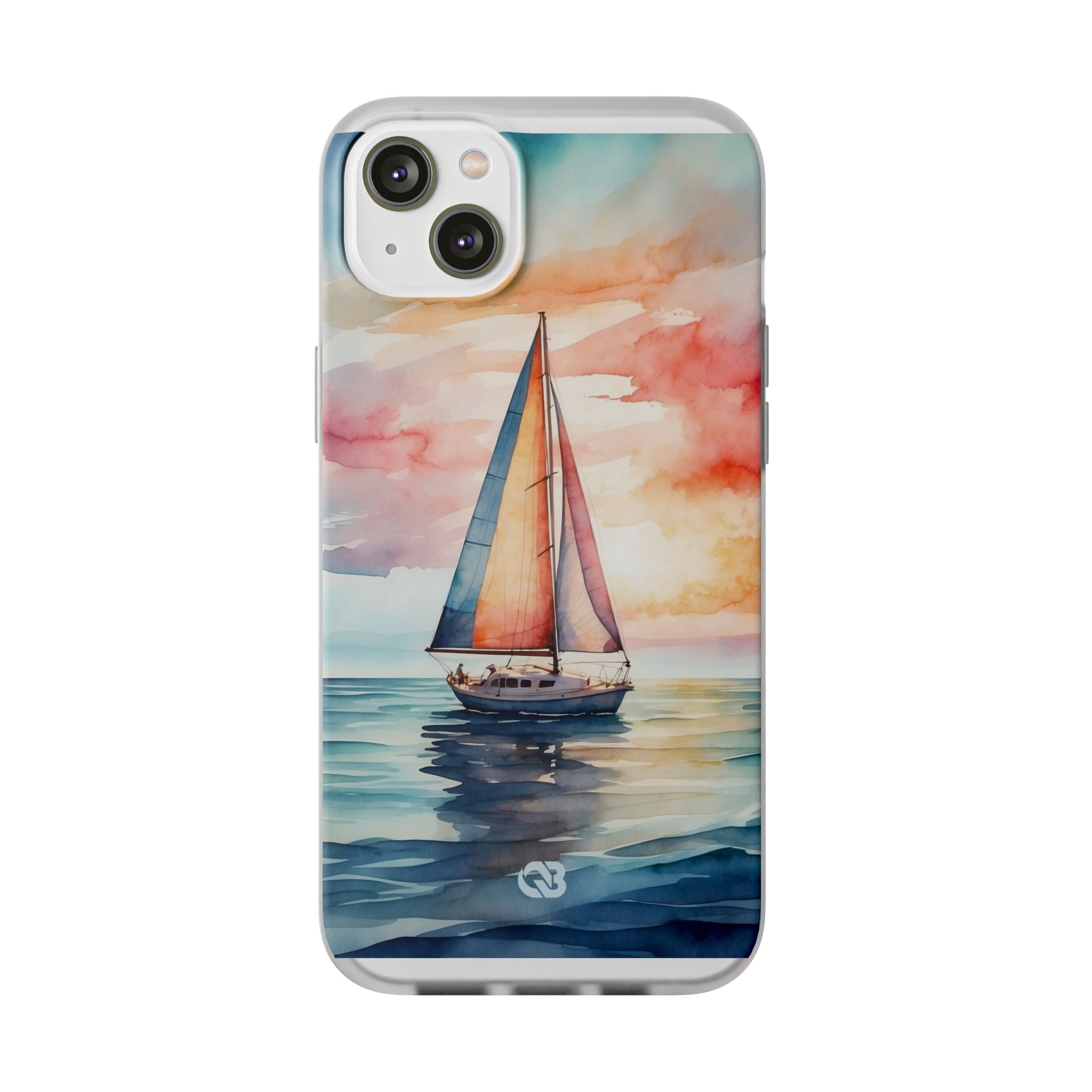 Crimson Horizon Sail · Soft Hoesje voor iPhone