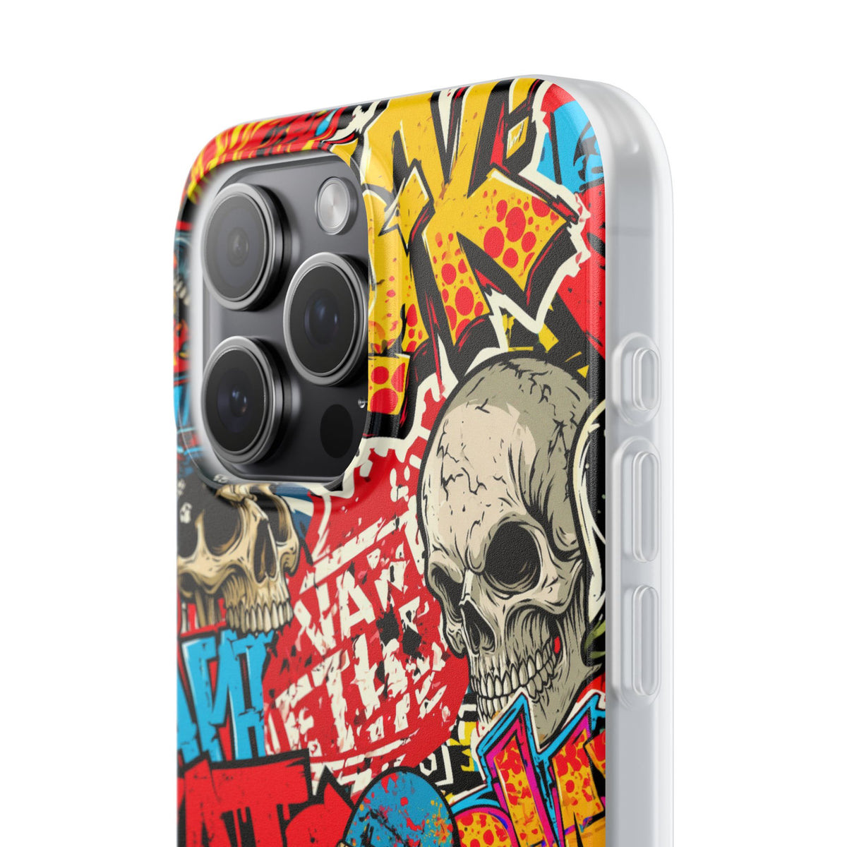Skate Skull Riot · Lite Phone Case for iPhone · Red