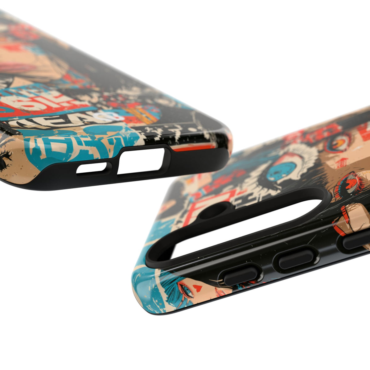 Shibuya Street Collage · Tough Phone Case for Samsung · Red