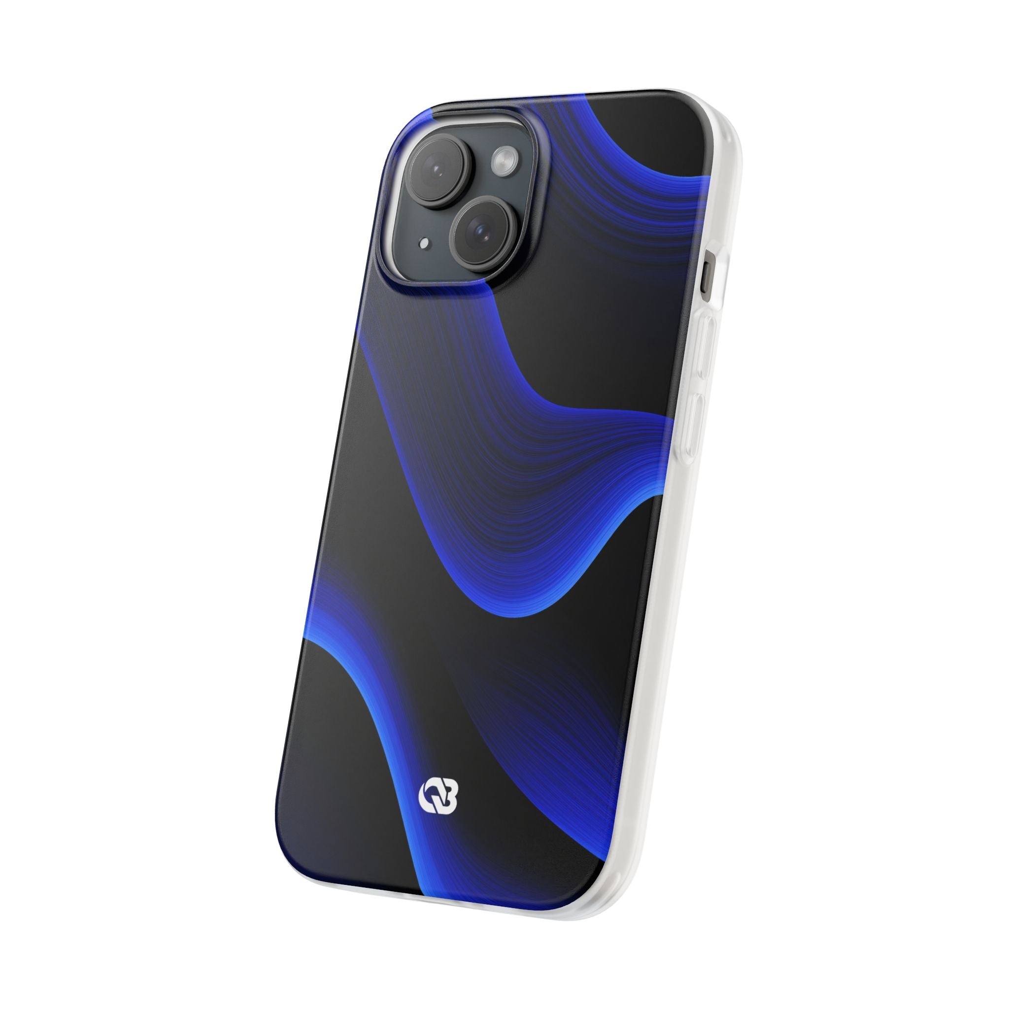 Blue Lite Phone Case for iPhone - Electric Cobalt Flow