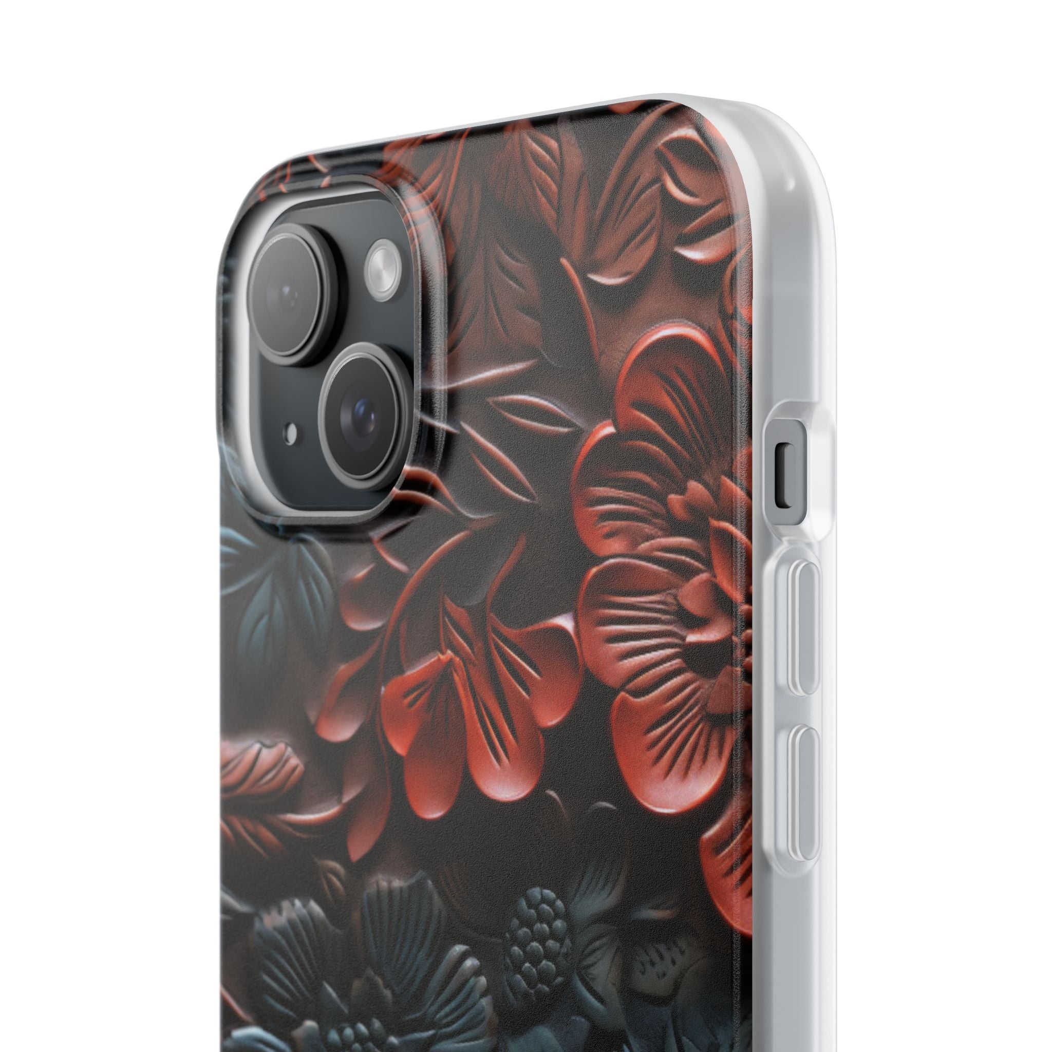 Carved Earth Bloom · Soft Phone Case for iPhone