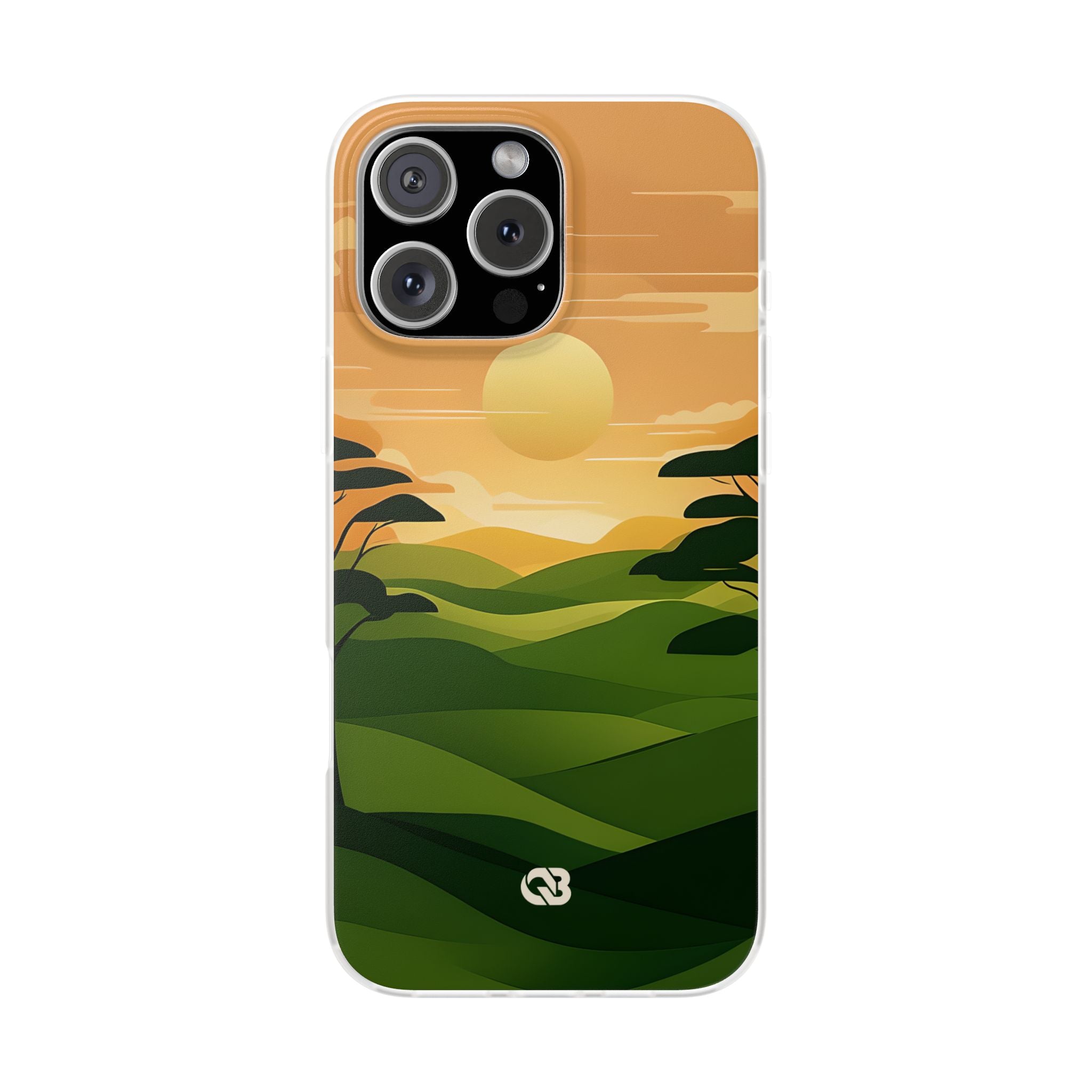 Verdant Horizon Sun · Soft Phone Case for iPhone