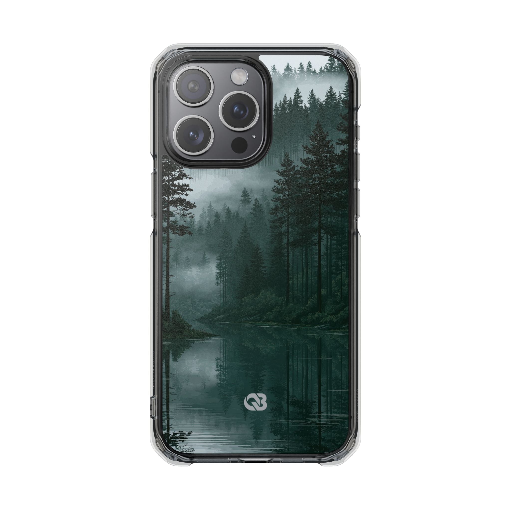 Green Impact MagSafe Phone Case for iPhone - Misty Evergreen Mirror