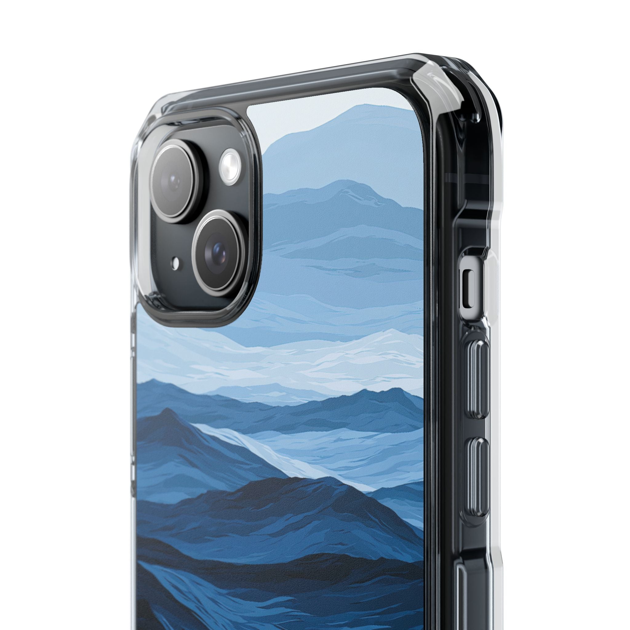 Blue Impact MagSafe Phone Case for iPhone - Cobalt Ridge Tides