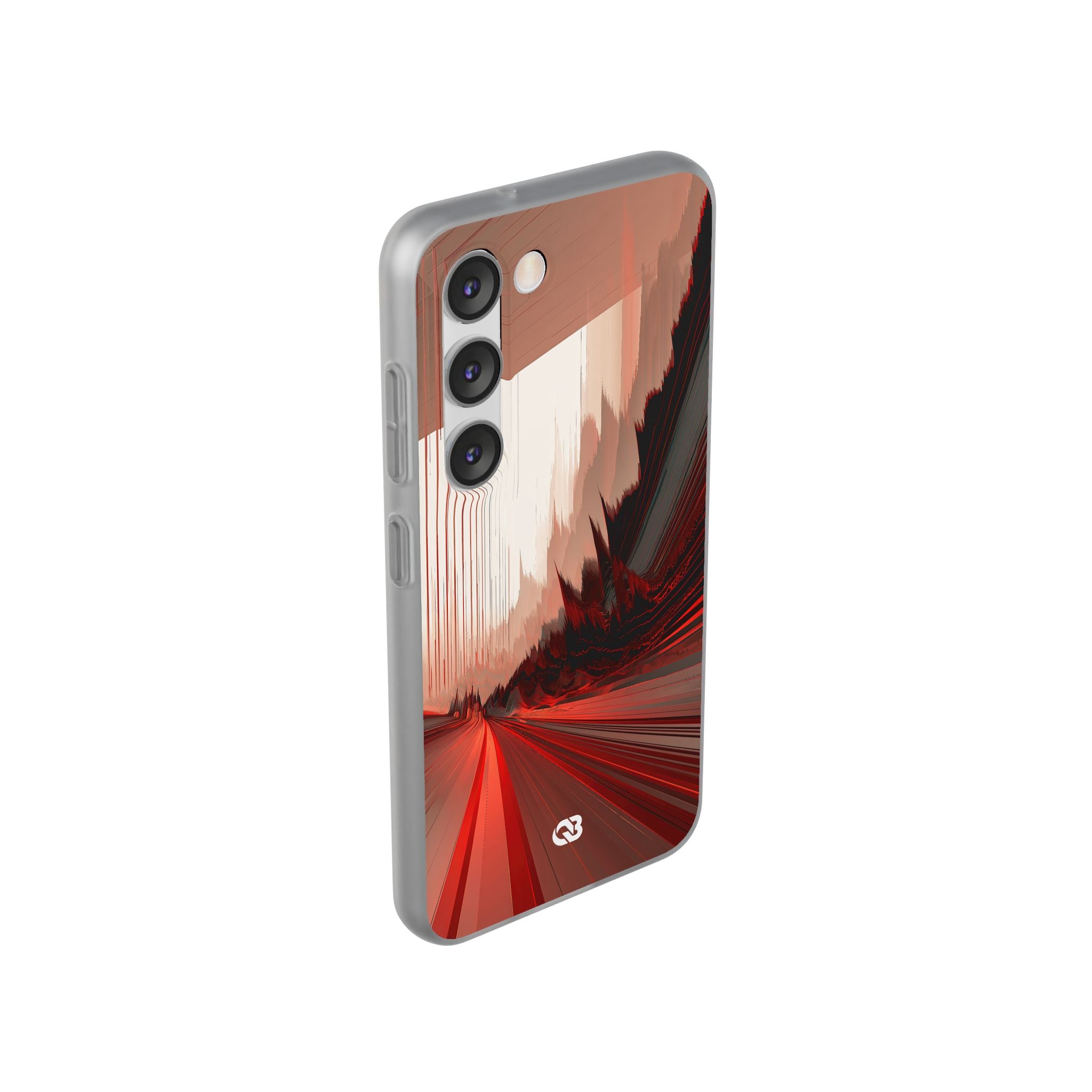 Red Lite Phone Case for Samsung - Crimson Pulse Horizon