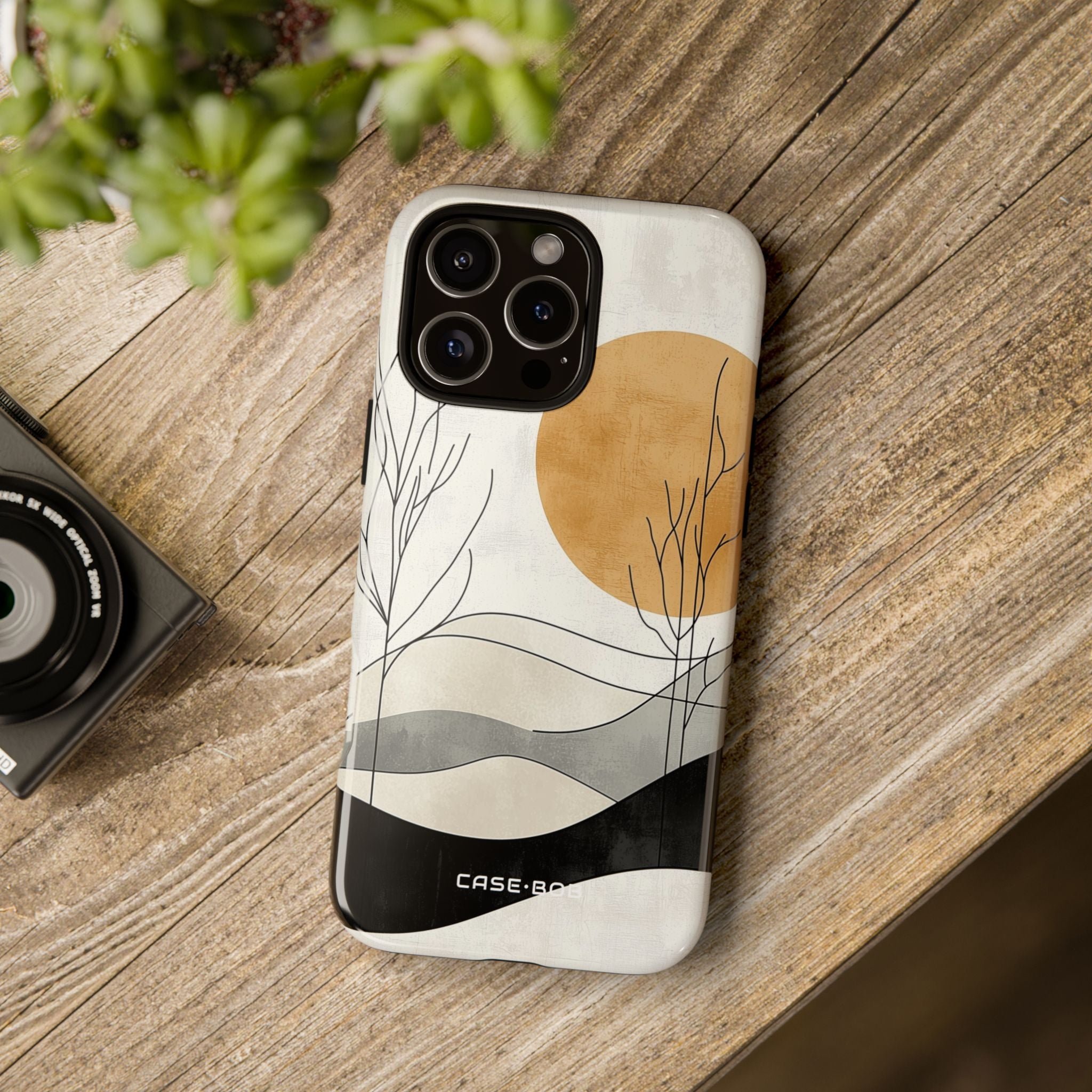 Orange Halo iPhone 16 Pro Max Cover - Tough