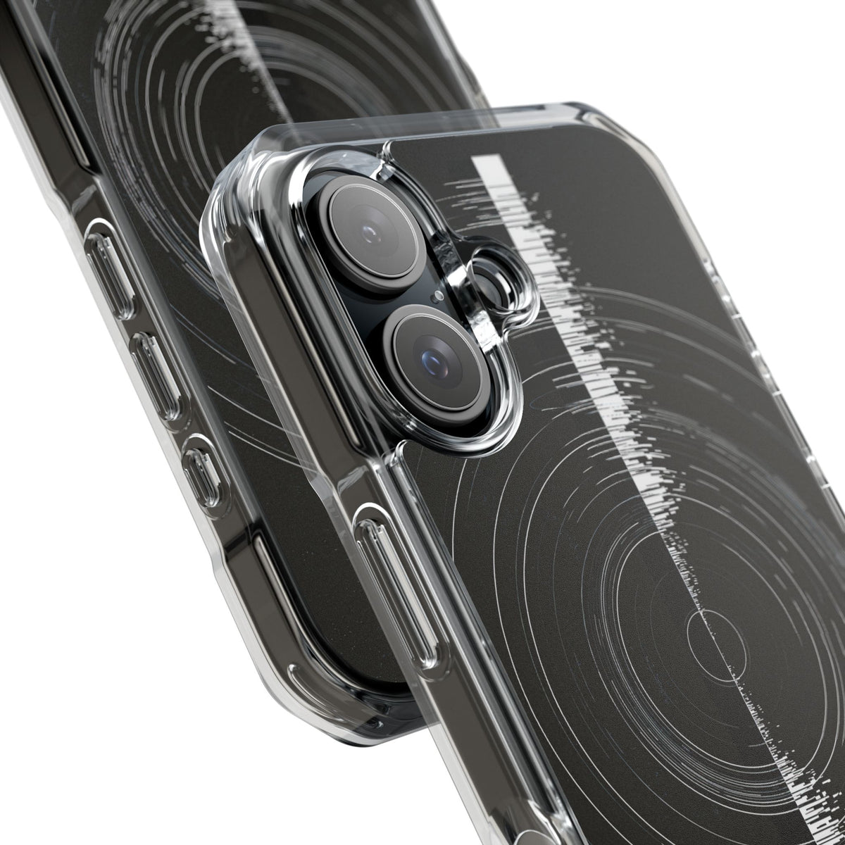 Black Impact MagSafe Phone Case for iPhone - Obsidian Orbital Signal