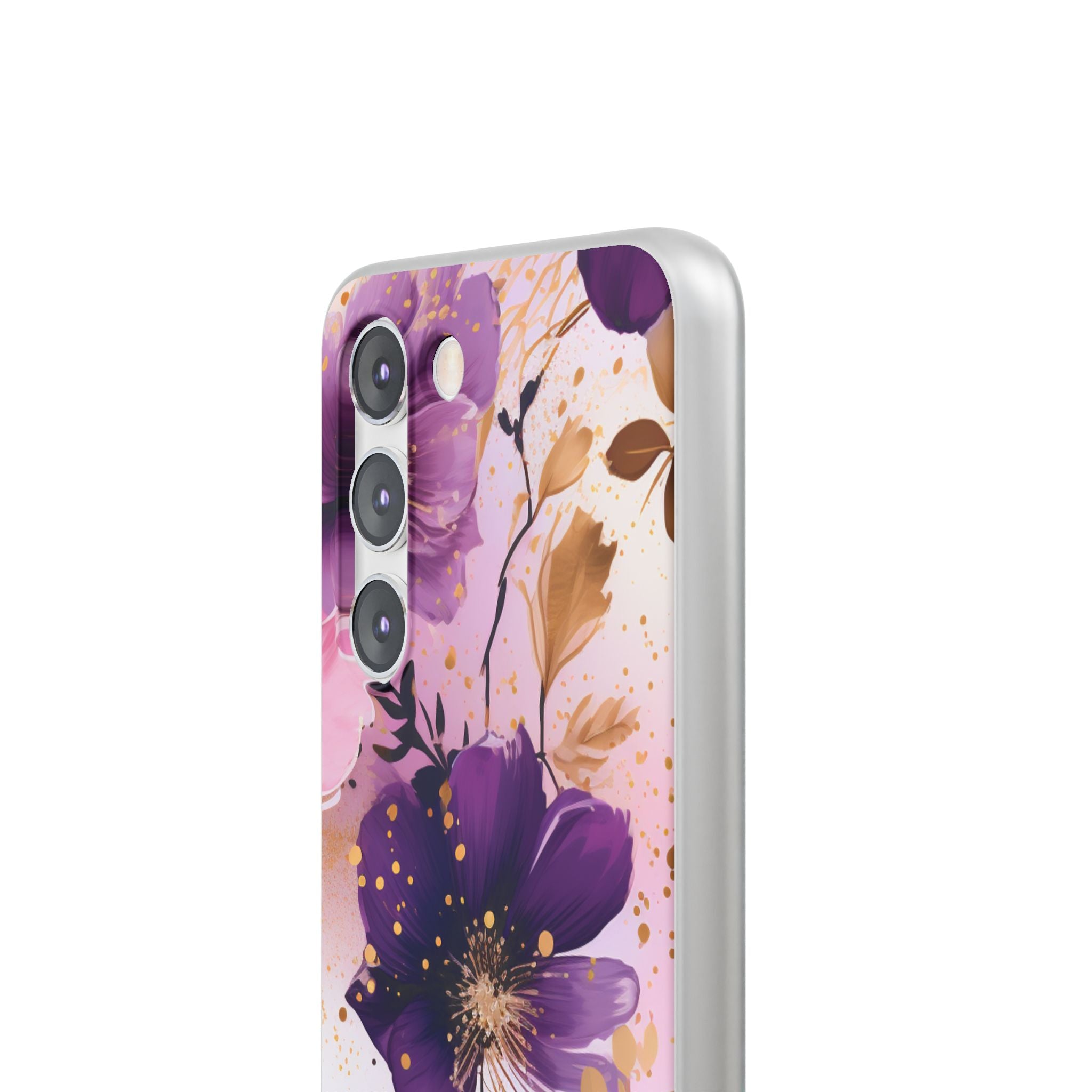 Gilded Violet Bloom · Soft Phone Case for Samsung