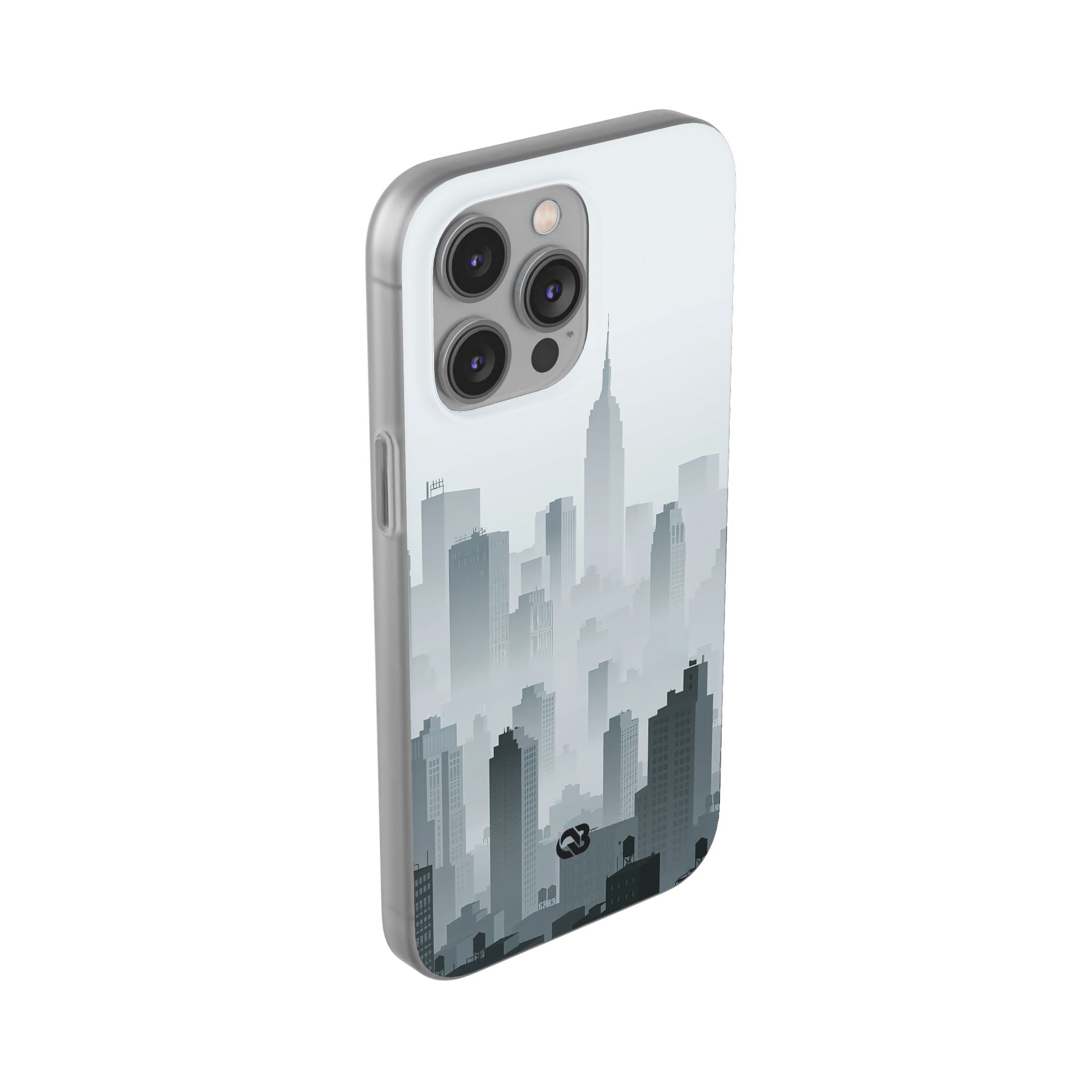 Grey Lite Phone Case for iPhone - Steel Mist Skyline