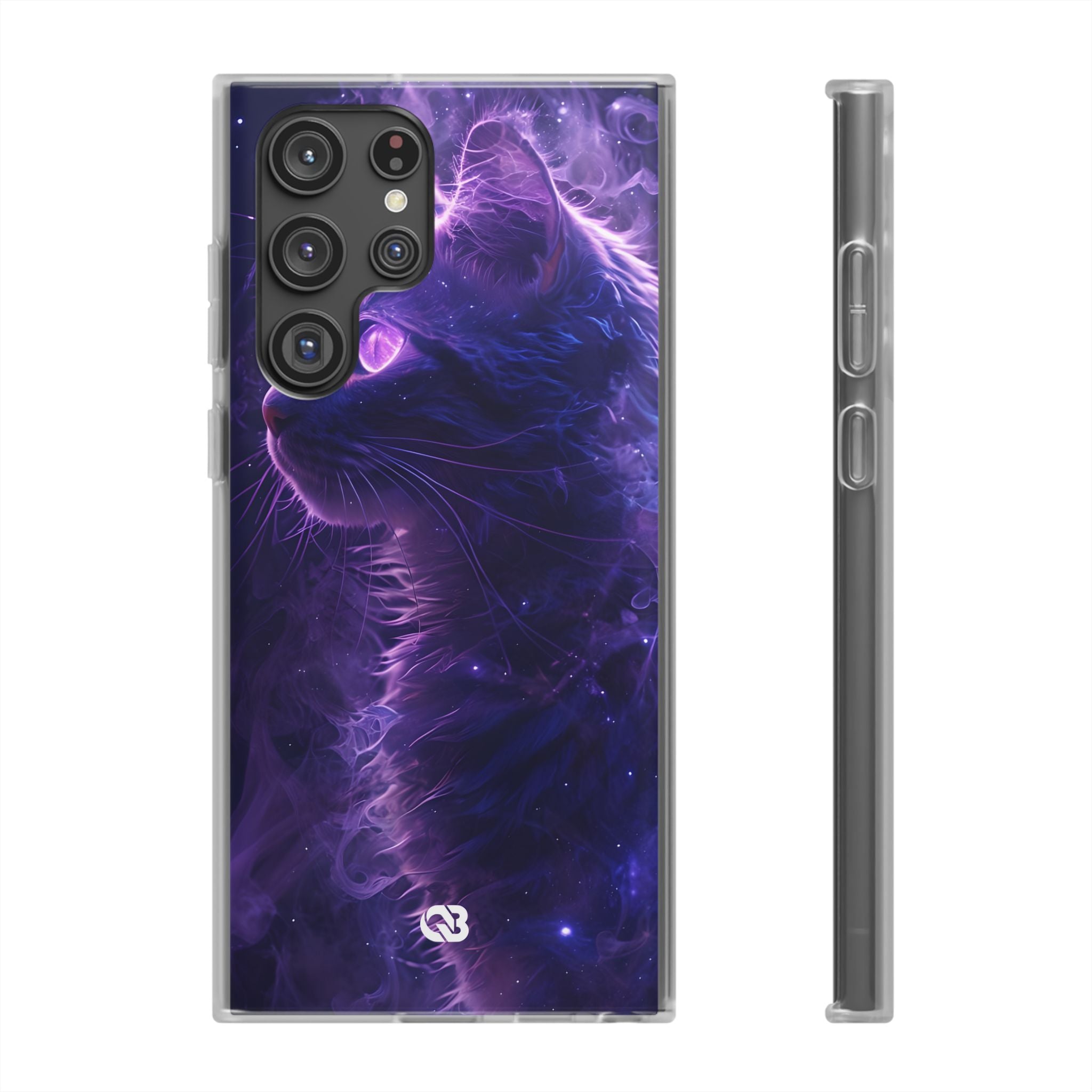 Purple Void Feline · Soft Custodia per Samsung