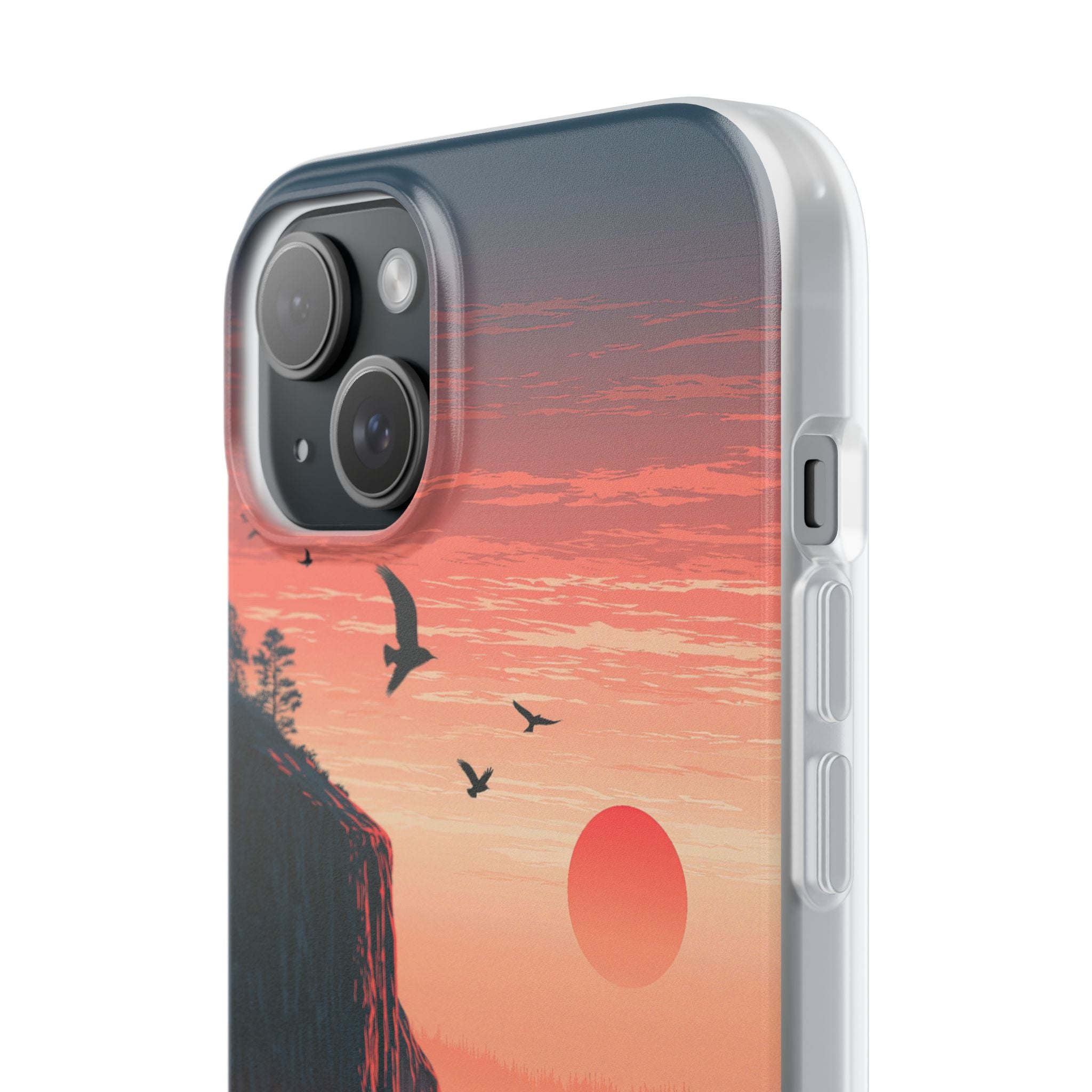 Orange Lite Phone Case for iPhone - Crimson Ridge Flight