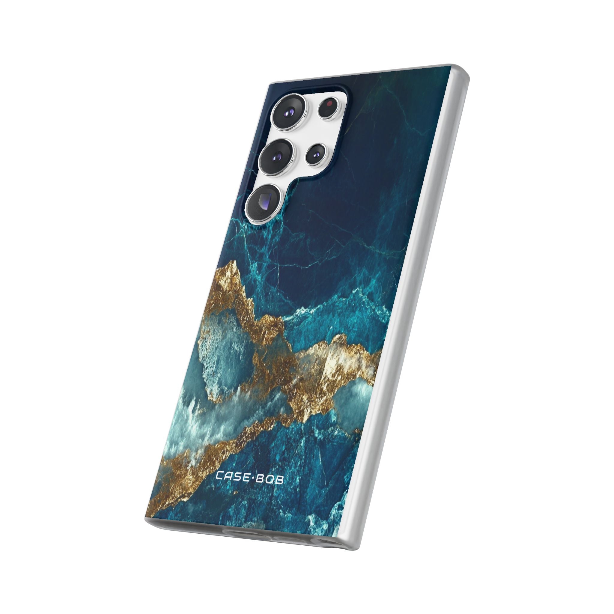 Gezacktes Gold Split Samsung S23 Ultra Case - Soft