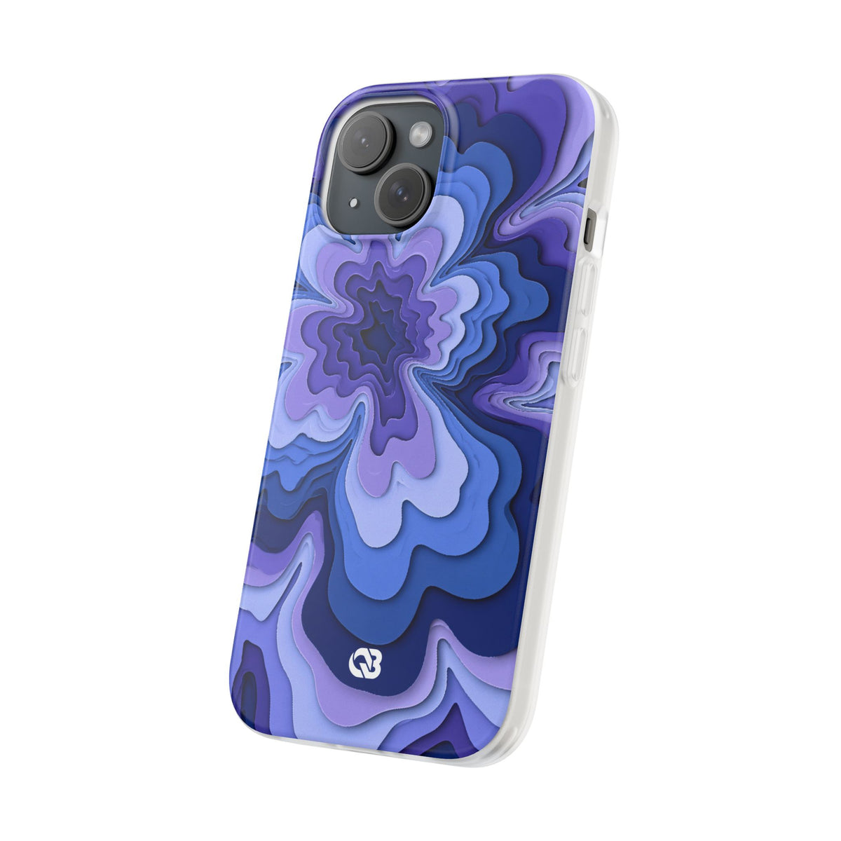 Periwinkle Strata Bloom · Lite Phone Case for iPhone · Purple