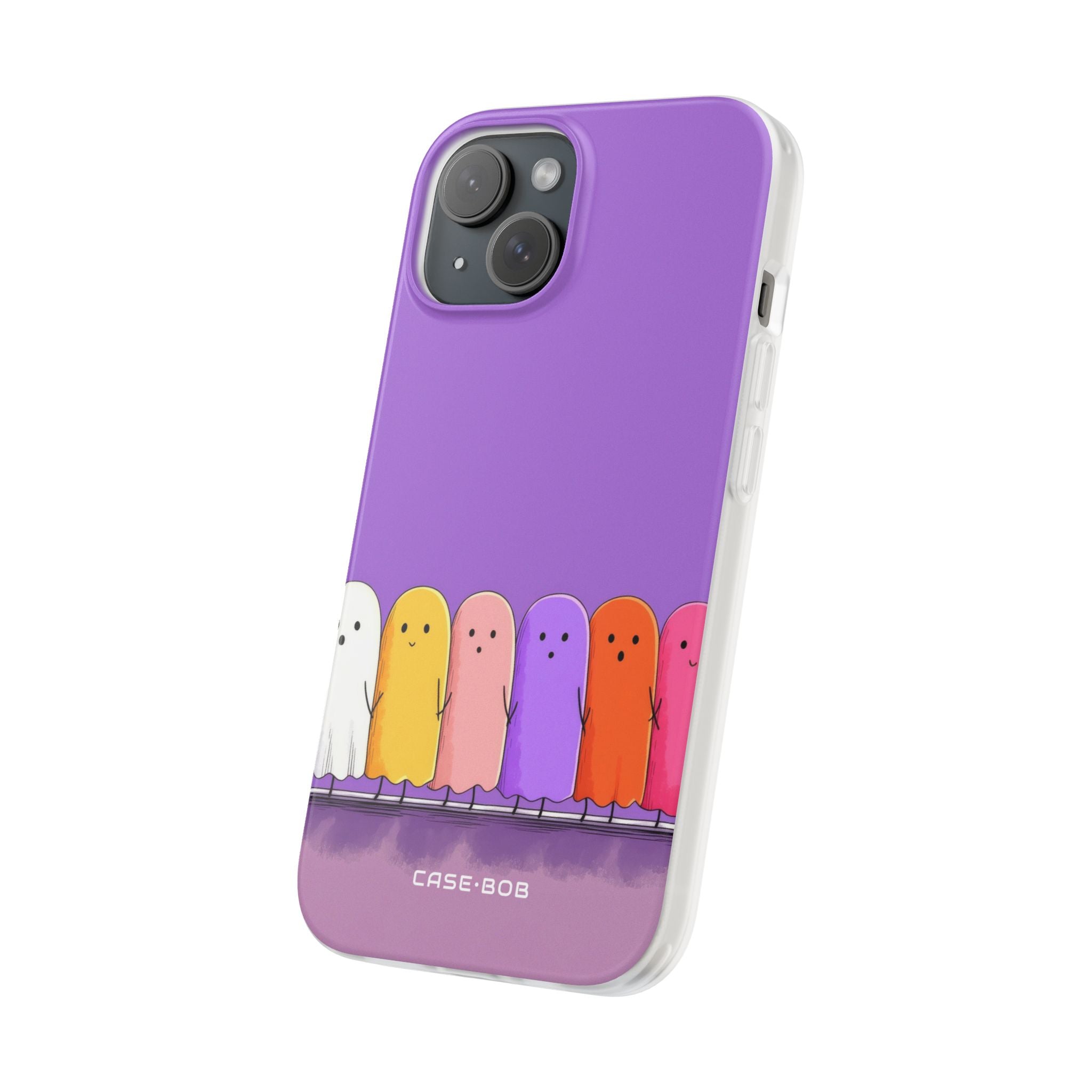 Colorful Ghosts iPhone 15 Case - Soft