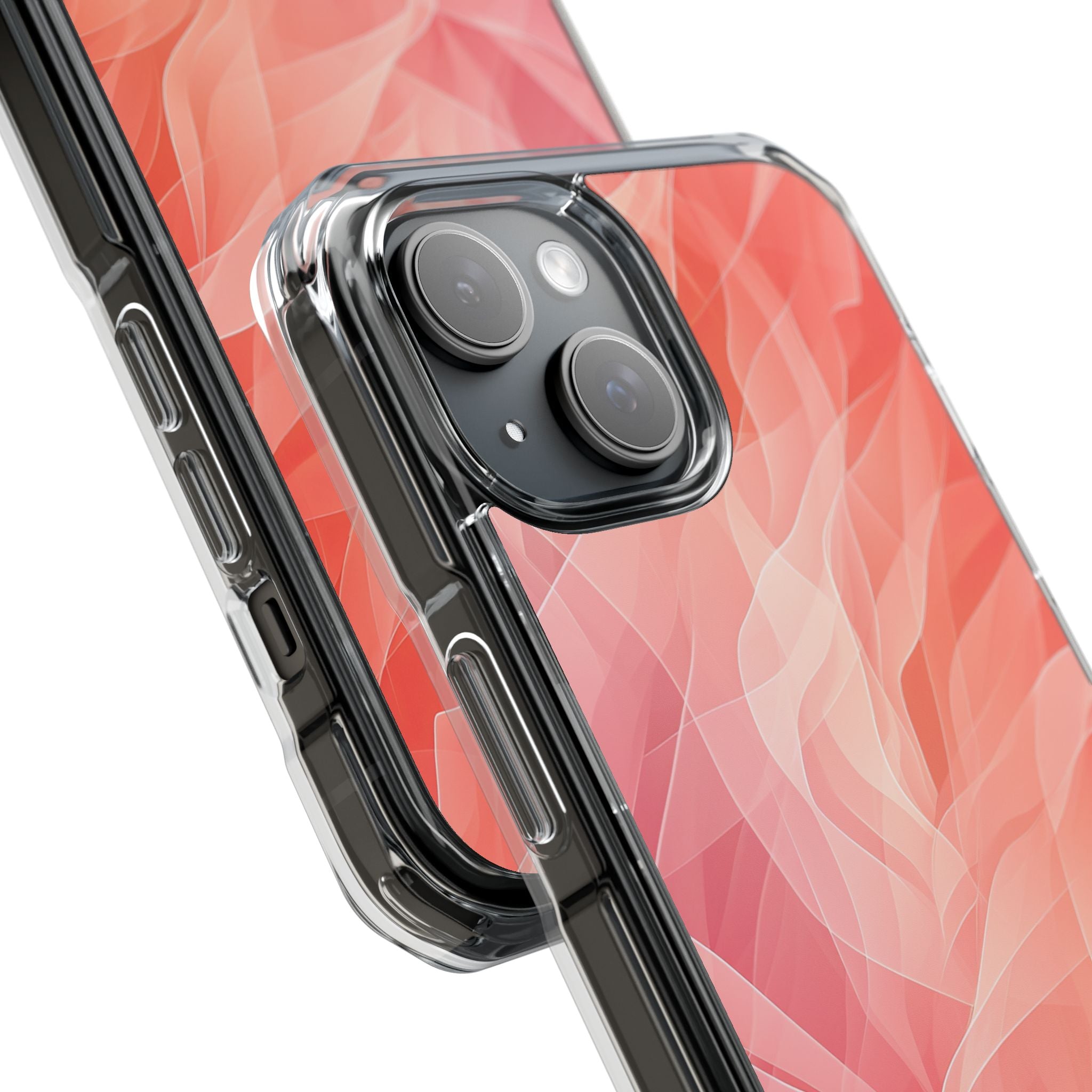 Coral Cascade iPhone 15 Case - Impact