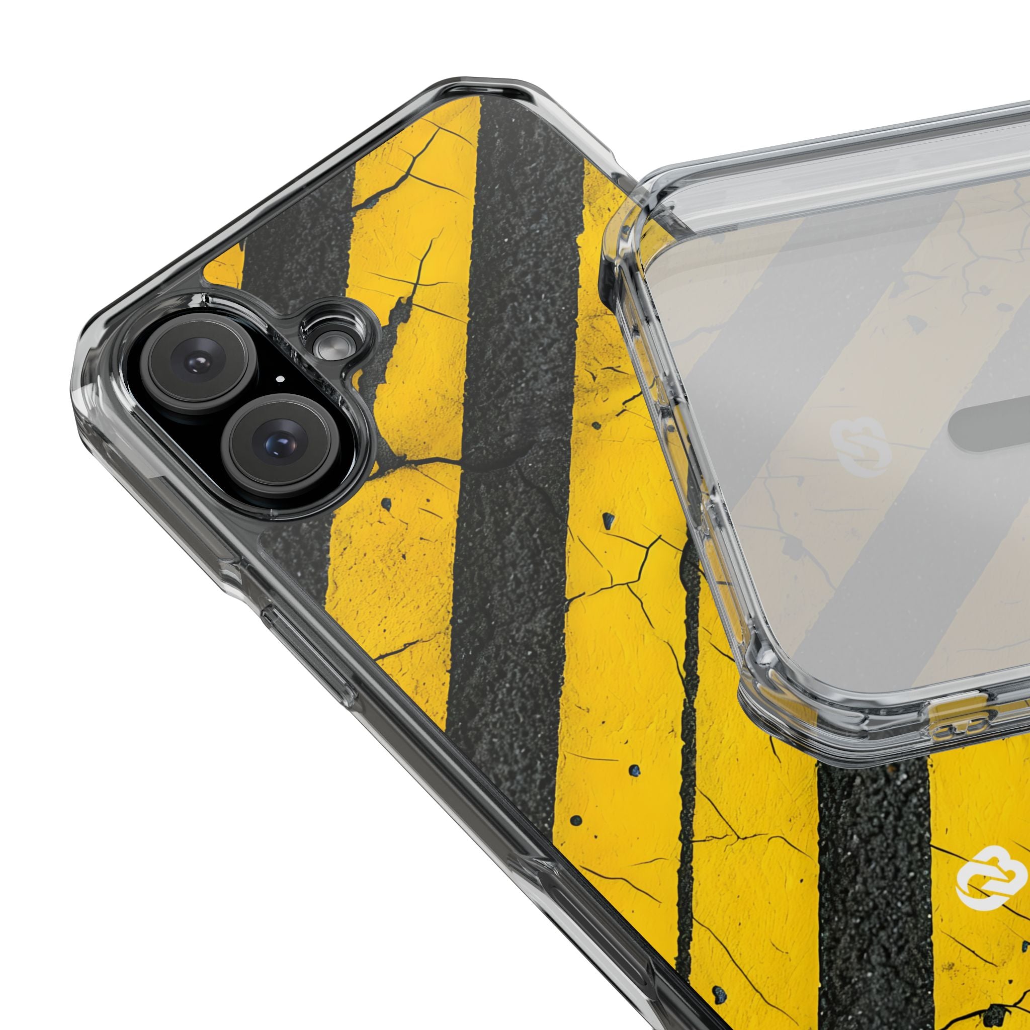 Cracked Hazard Stripes · Impact Custodia per iPhone · Magsafe