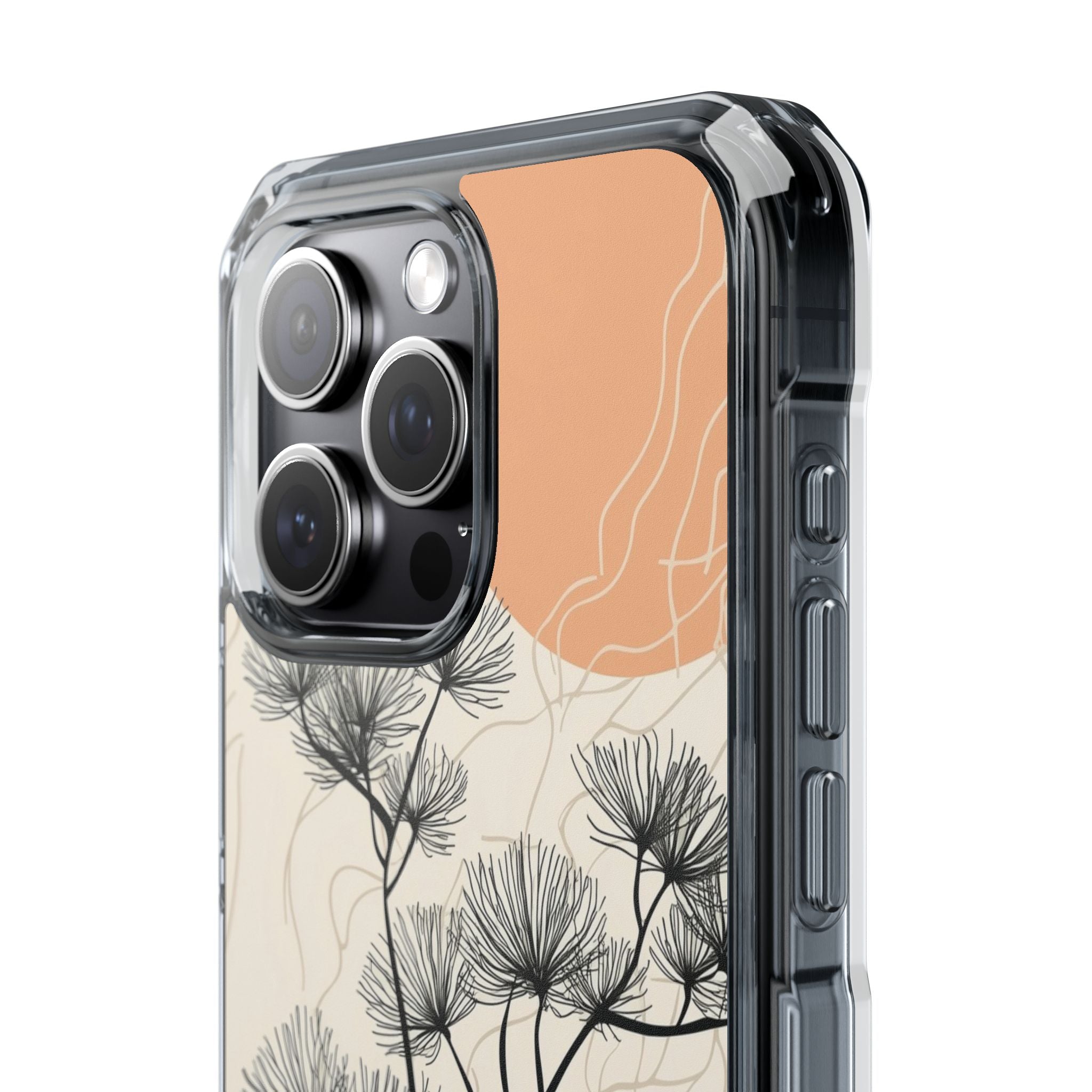 Spiky Tree Sunset iPhone 15 Pro Max Case - Impact