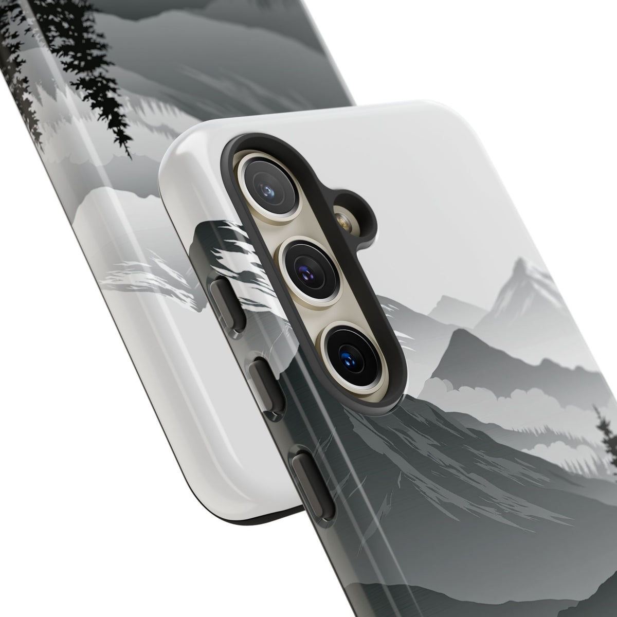 Grey Tough Phone Case for Samsung - Granite Ridge Mist