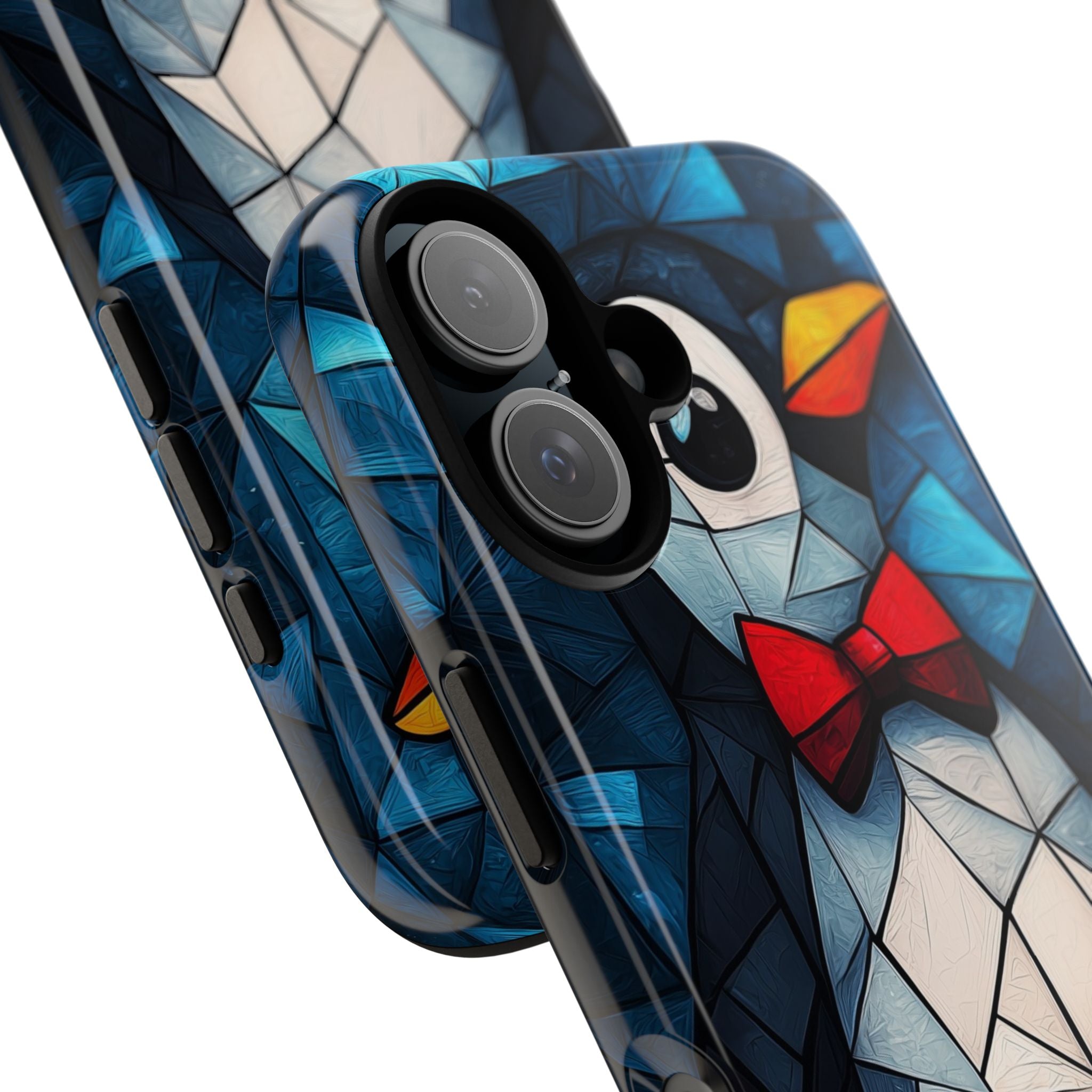 Mosaic Bowtie Penguin · Tough Phone Case for iPhone