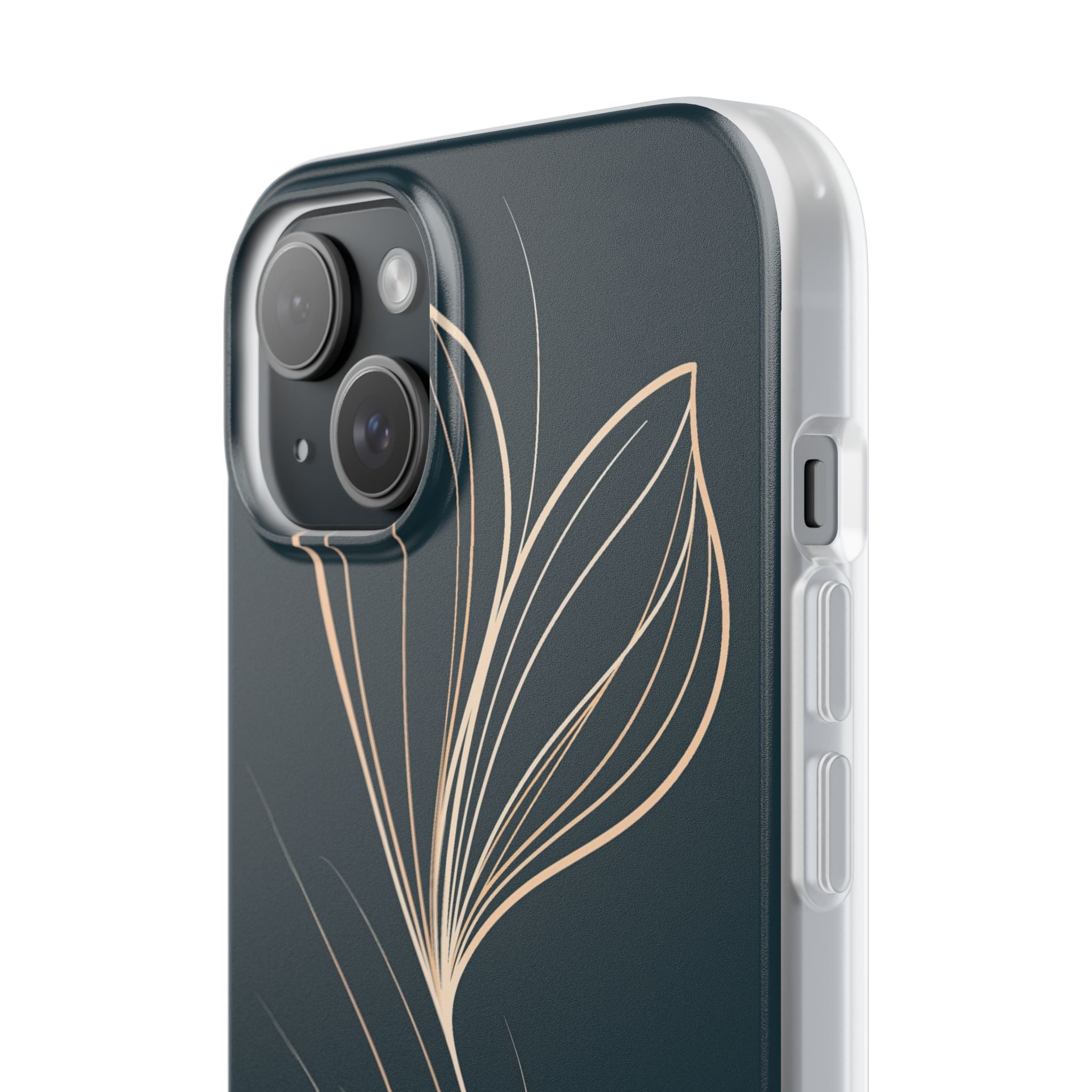 Teal Lite Phone Case for iPhone - Sandstone Silk Flora