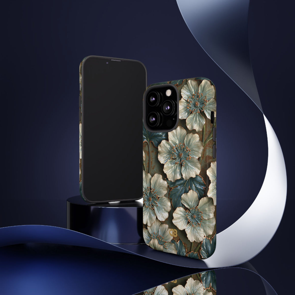 Gilded Blossom Reverie · Tough Phone Case for iPhone · Teal