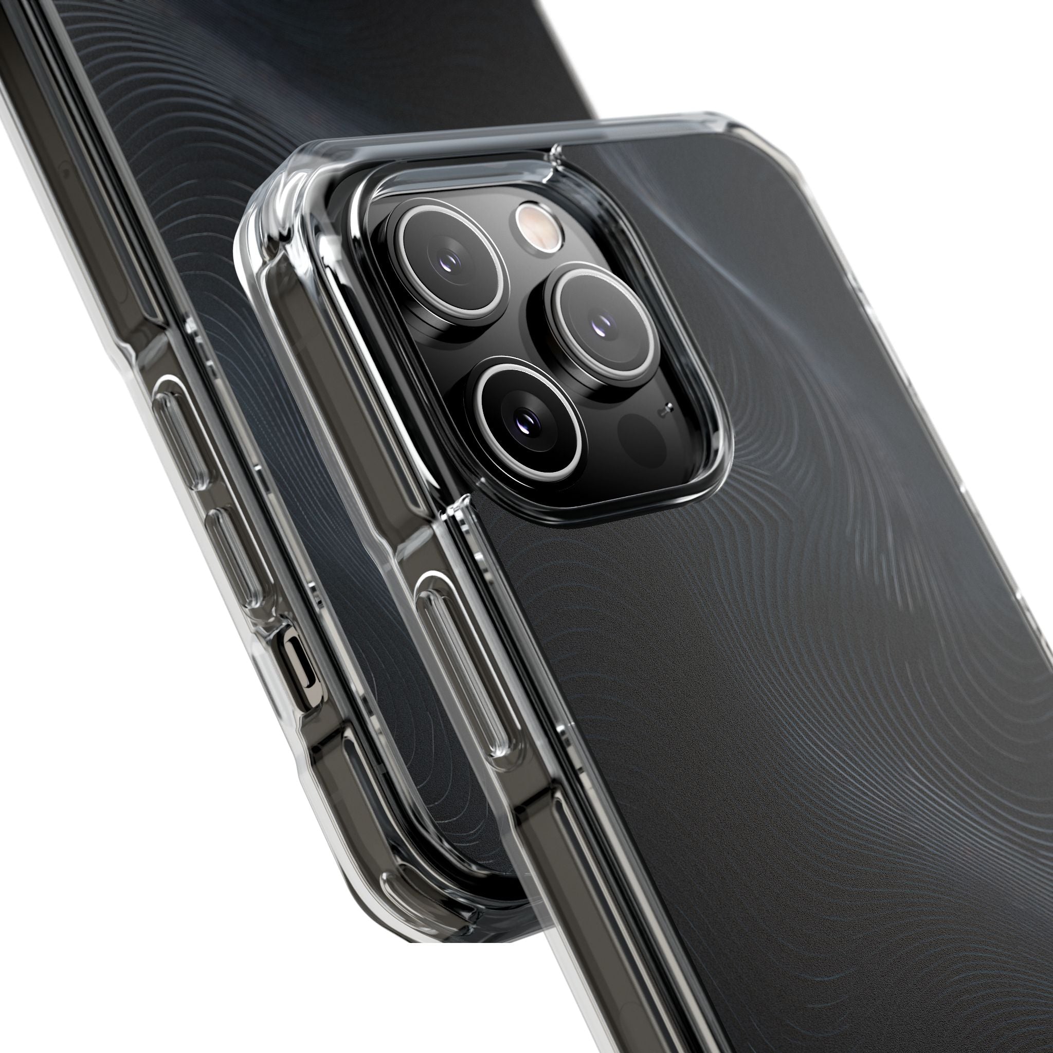 Black Impact MagSafe Phone Case for iPhone - Obsidian Ridge Flux
