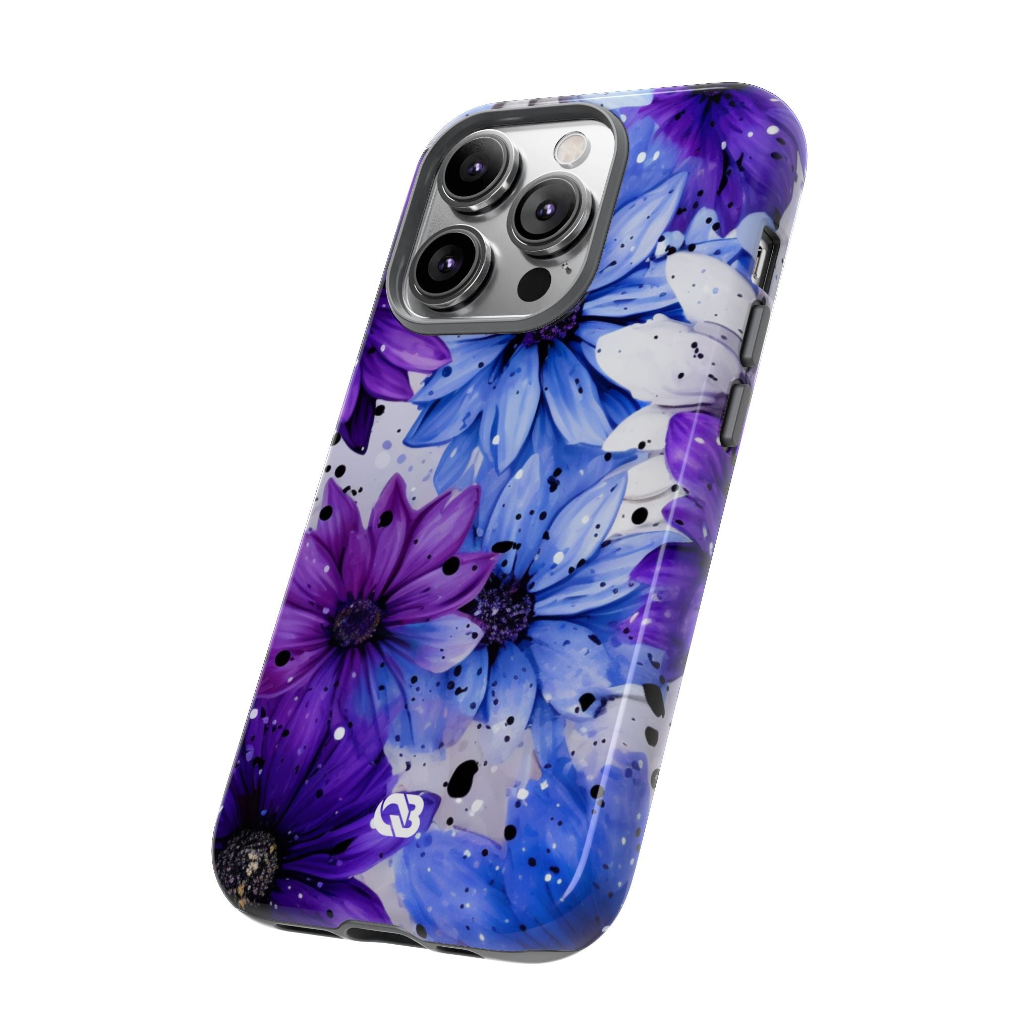 Ink Splatter Blooms · Tough Coque de téléphone pour iPhone