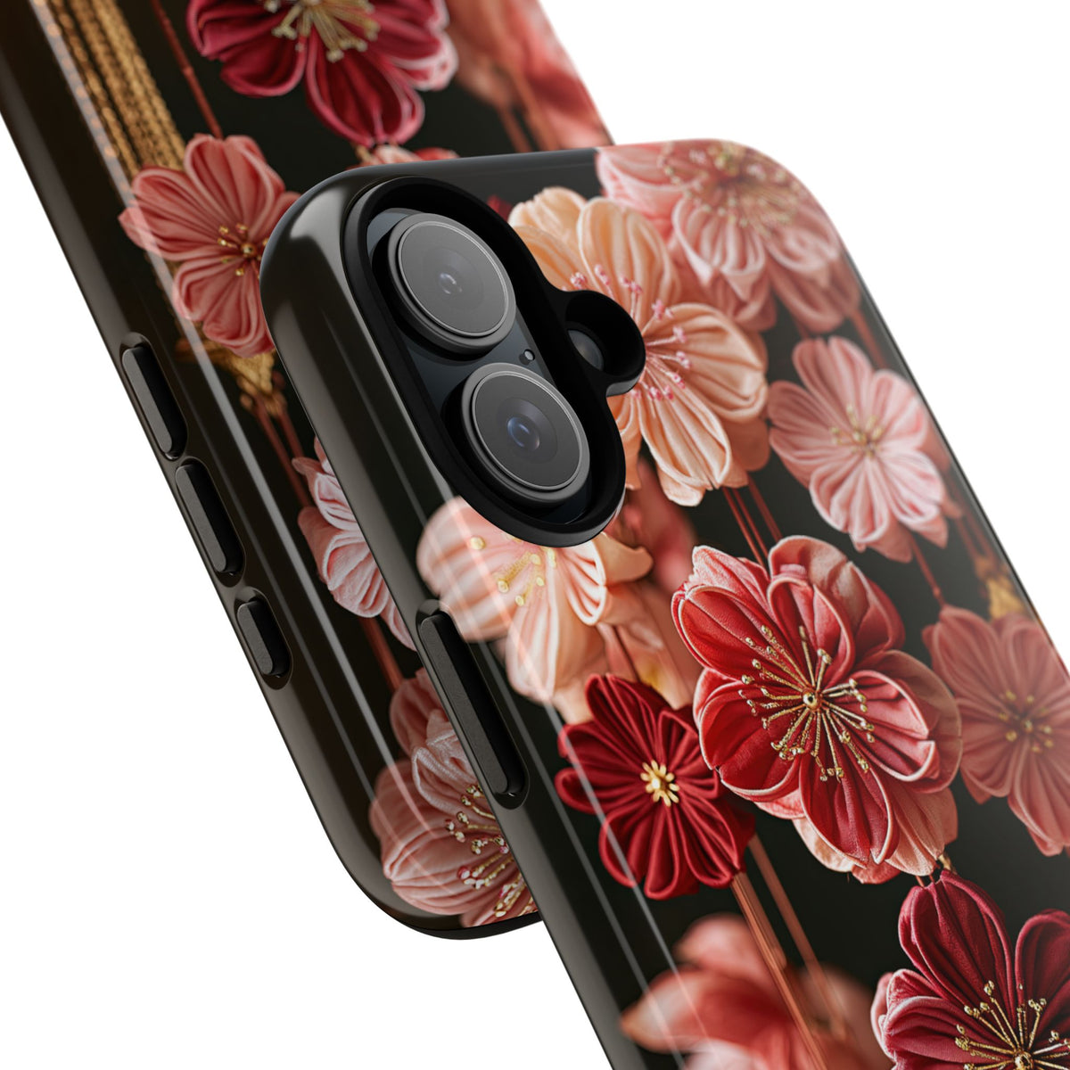 Silk Blossom Kanzashi · Tough Phone Case for iPhone · Pink