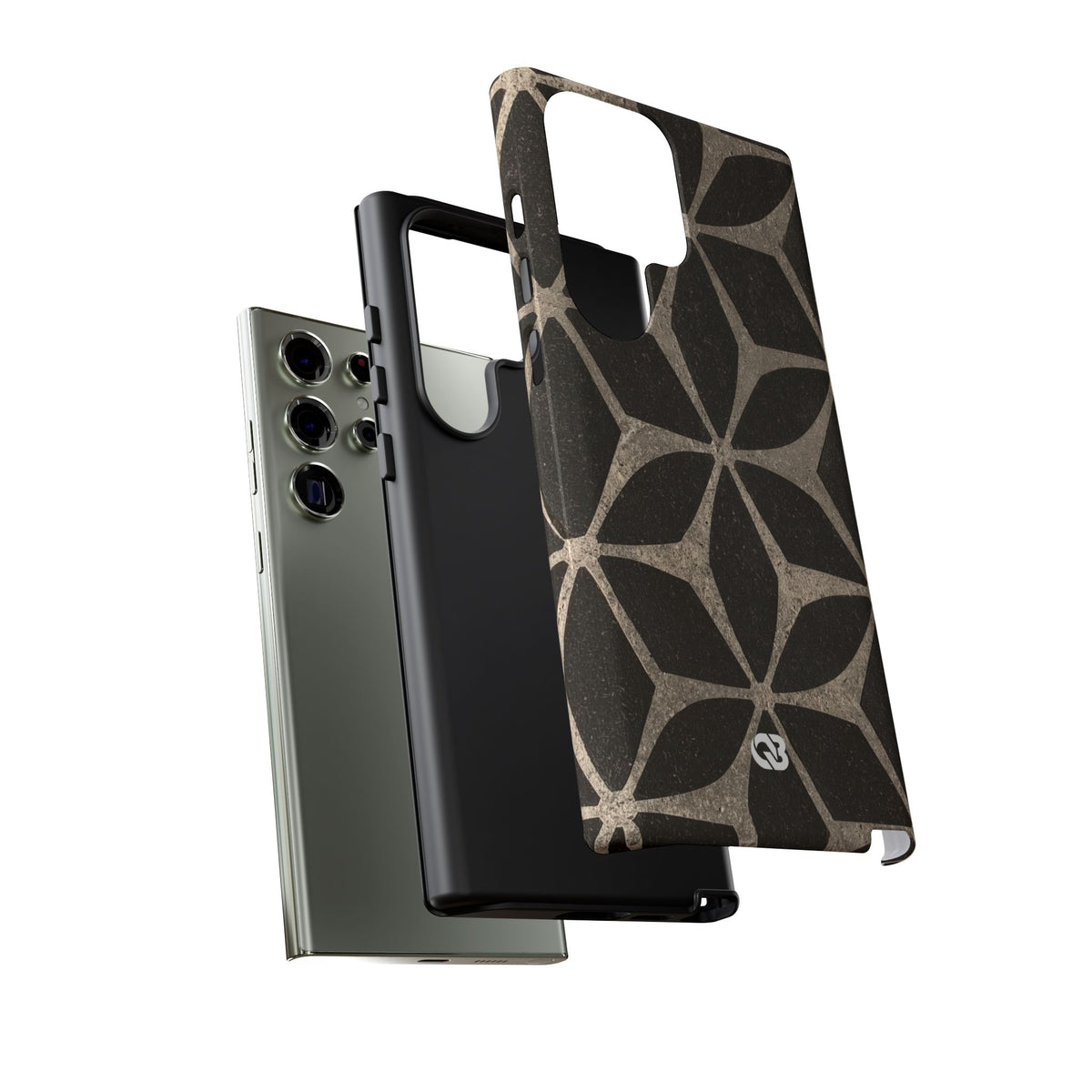 Concrete Mosaic Star · Tough Phone Case for Samsung · Black