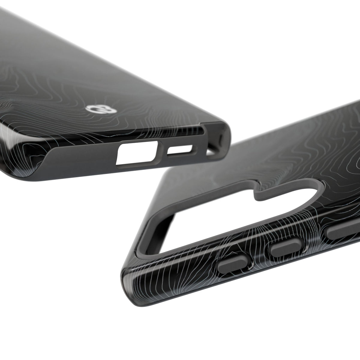 Obsidian Contour Elevation · Tough Phone Case for Samsung · Black