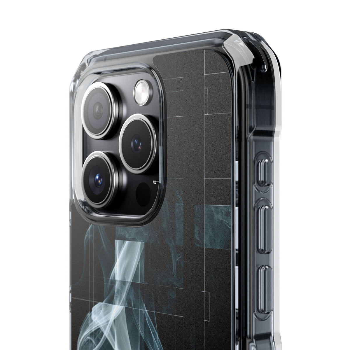 Black Impact MagSafe Phone Case for iPhone - Arctic Vapor Grid