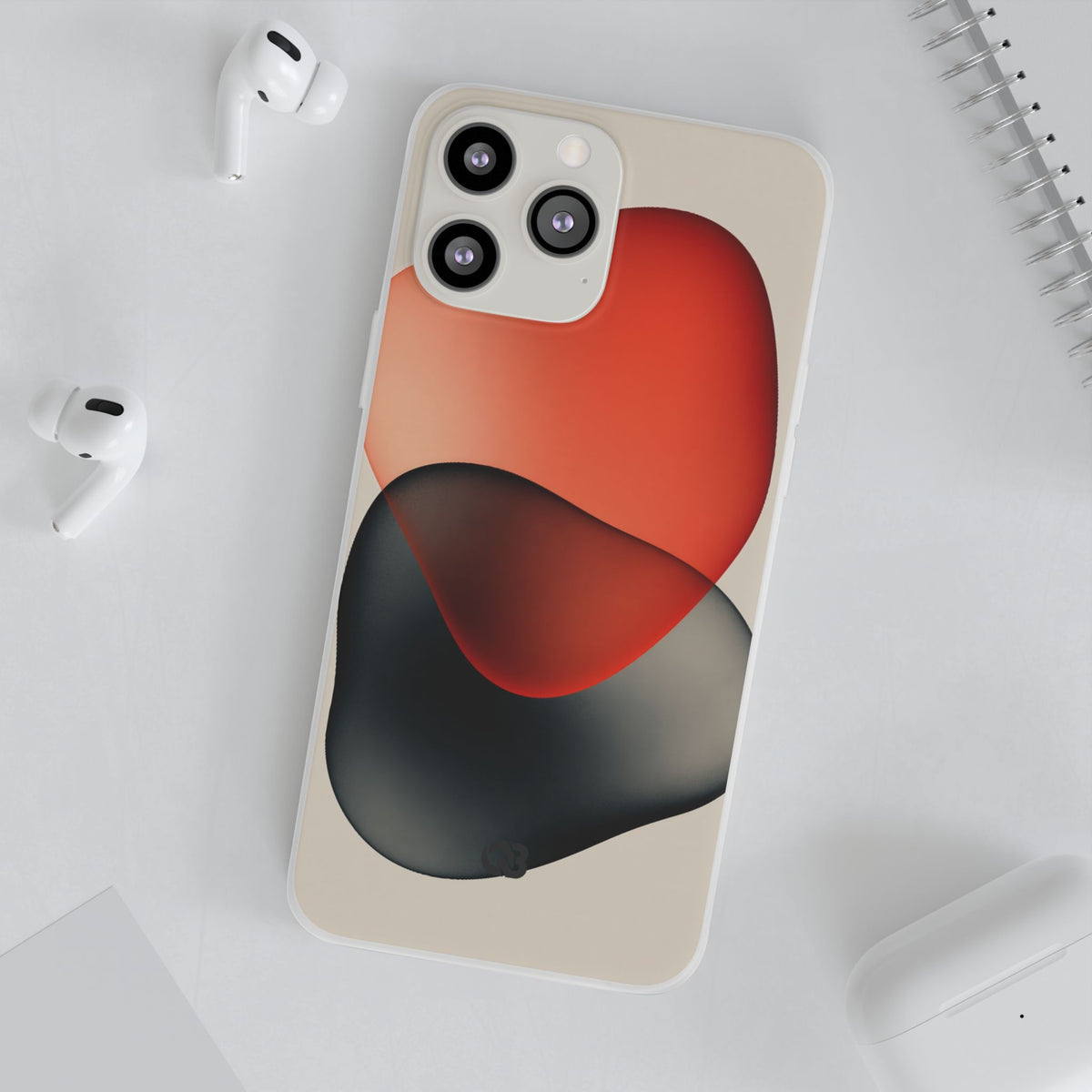 Translucent Crimson Form · Lite Phone Case for iPhone · Red