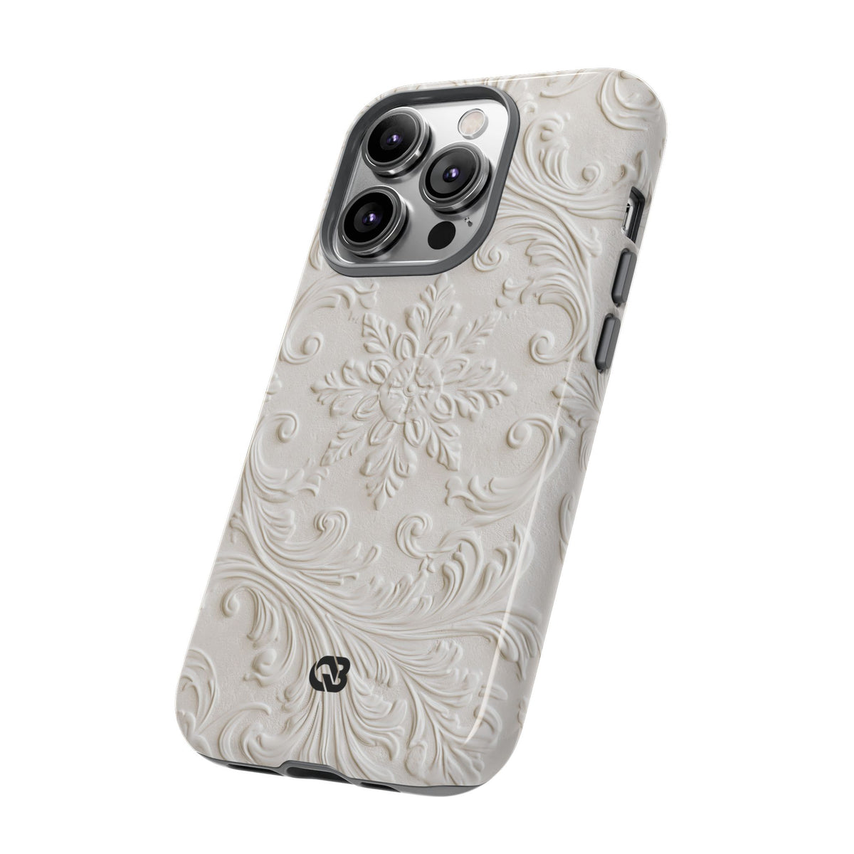 Sculpted Acanthus Relief · Tough Phone Case for iPhone · White