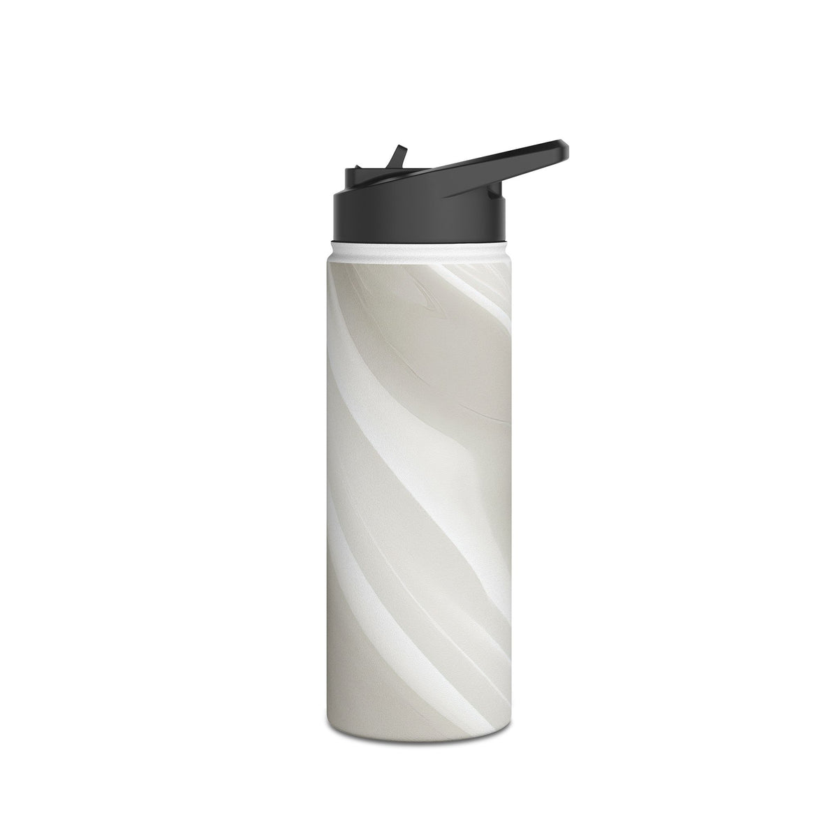 Liquid Enamel Fold · Insulated Water Bottle · White