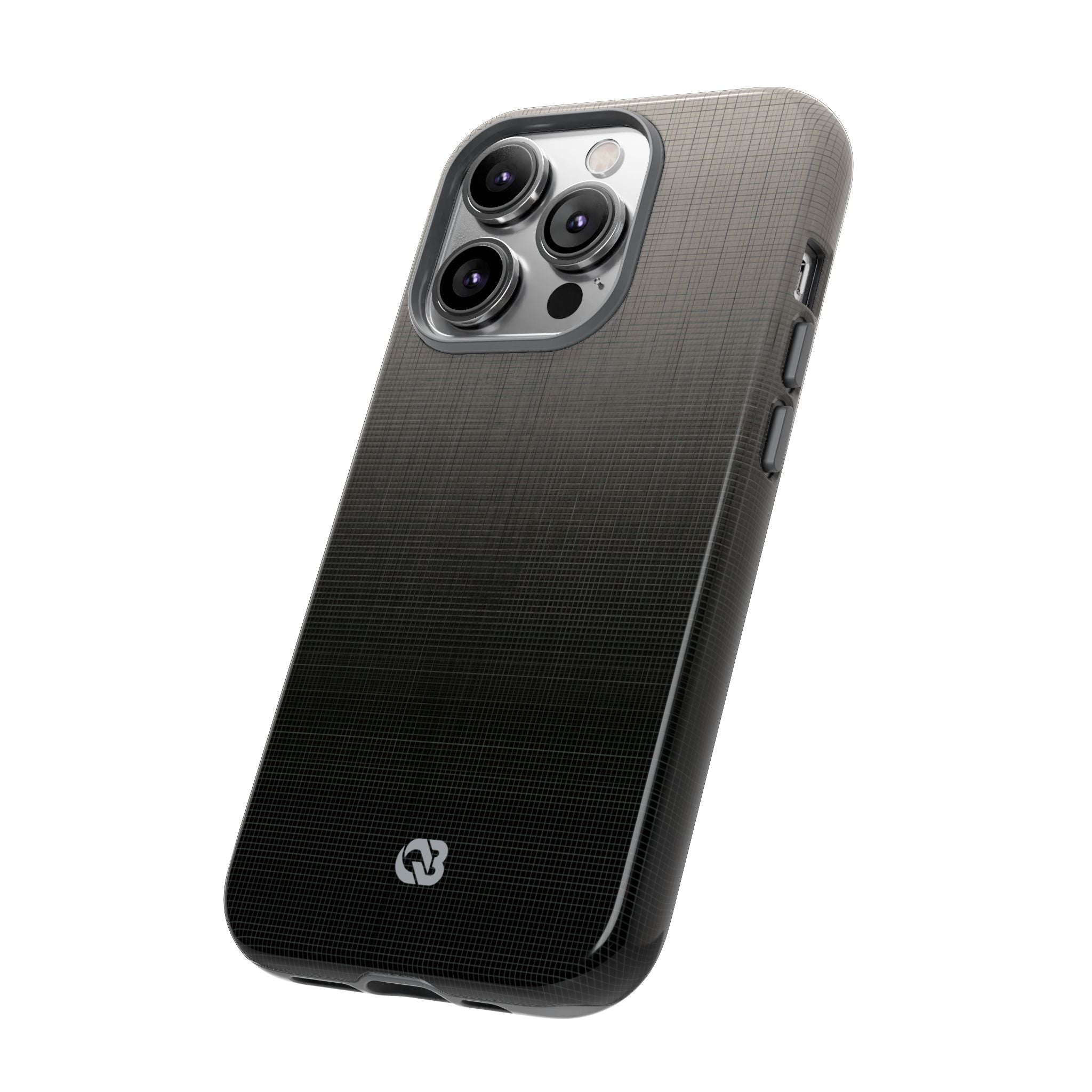 Grey Tough Phone Case for iPhone - Faded Sand Mesh