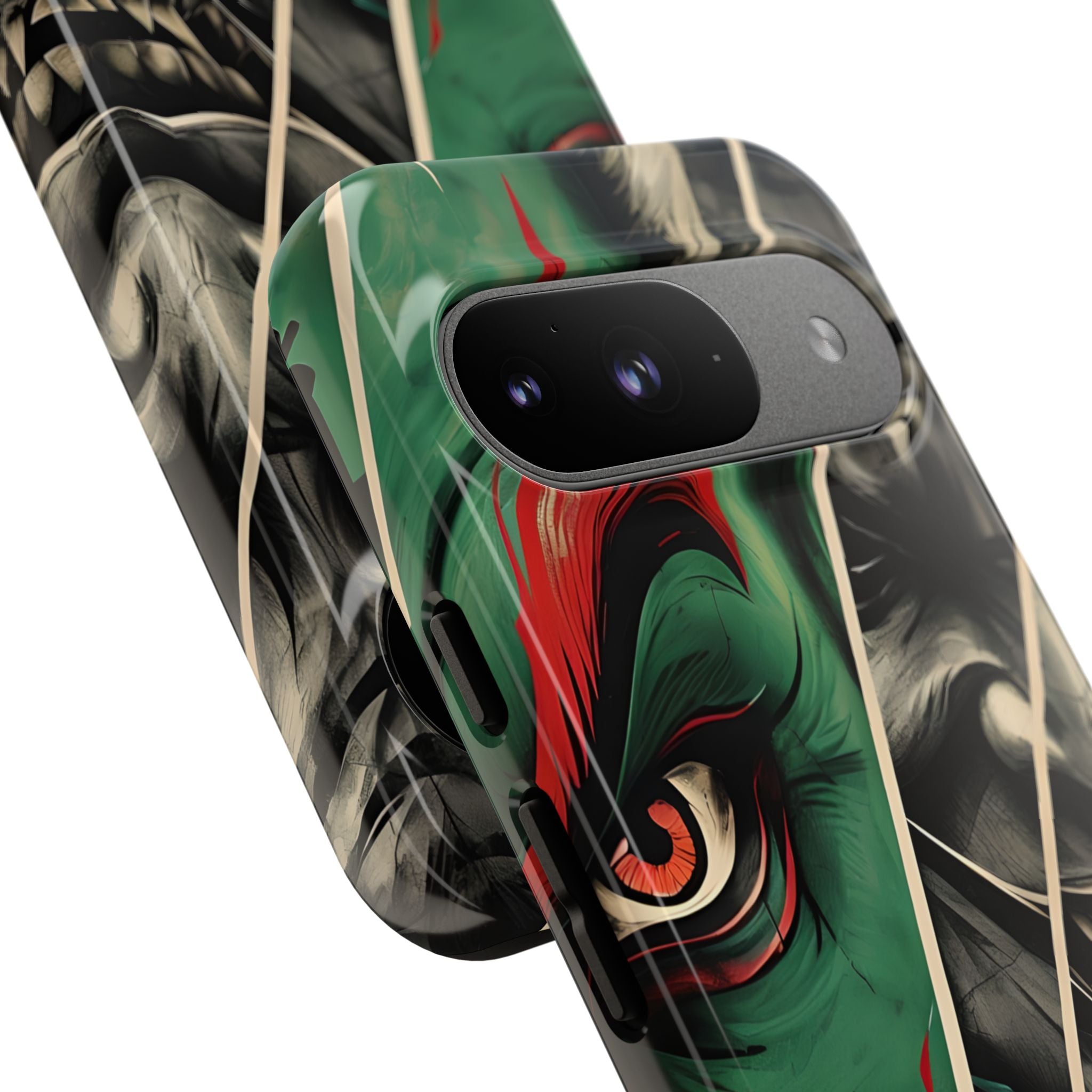 Emerald Oni Grin · Tough Handyhülle für Google Pixel
