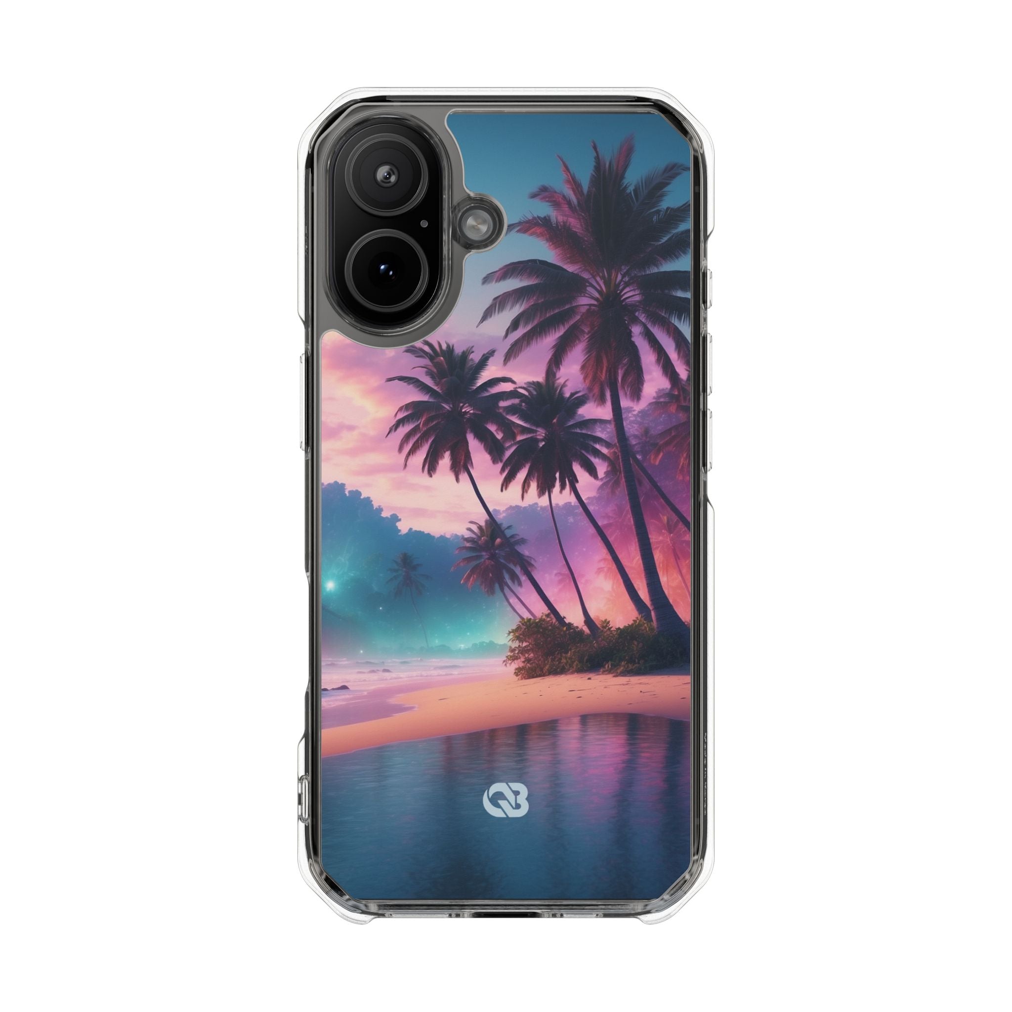Neon Shore Palms · Impact etui na telefon dla iPhone · Magsafe