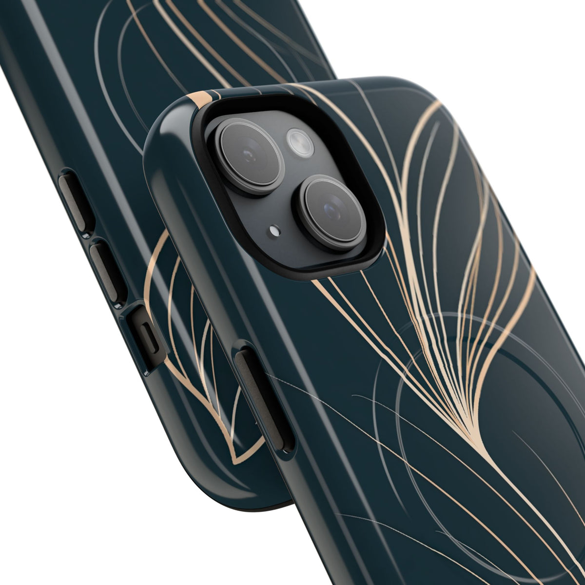 Botanical Contour · Tough 2.0 Magnetic Phone Case for iPhone · Teal