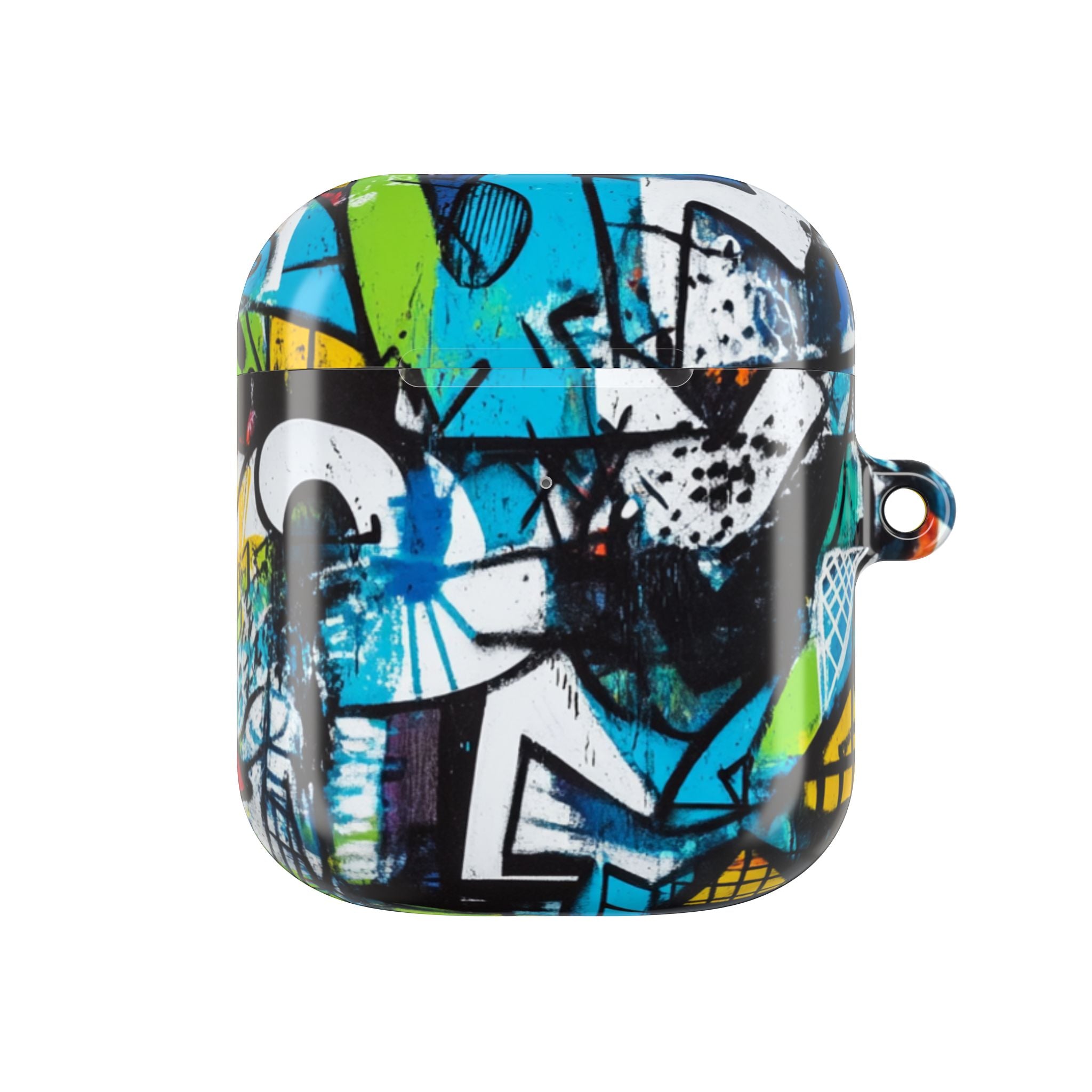 Bold Shapes Blauw - AirPods Case