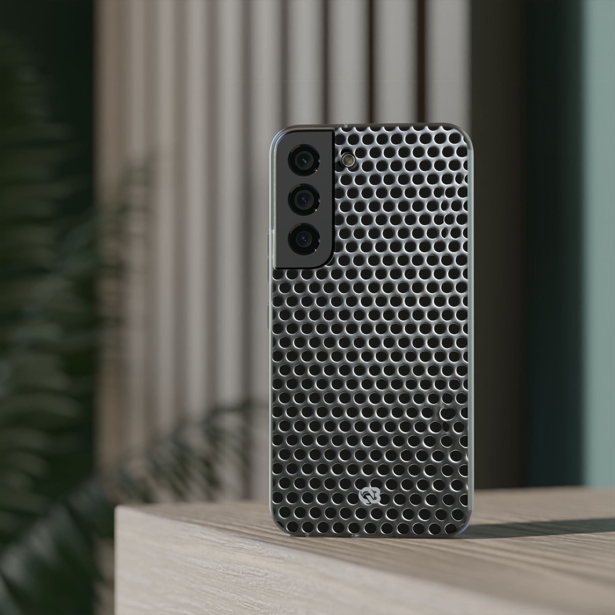 Silver Lite Phone Case for Samsung - Brutalist Steel Mesh