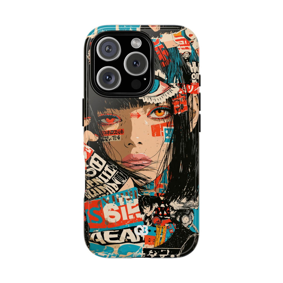 Shibuya Street Collage · Tough Phone Case for iPhone · Red