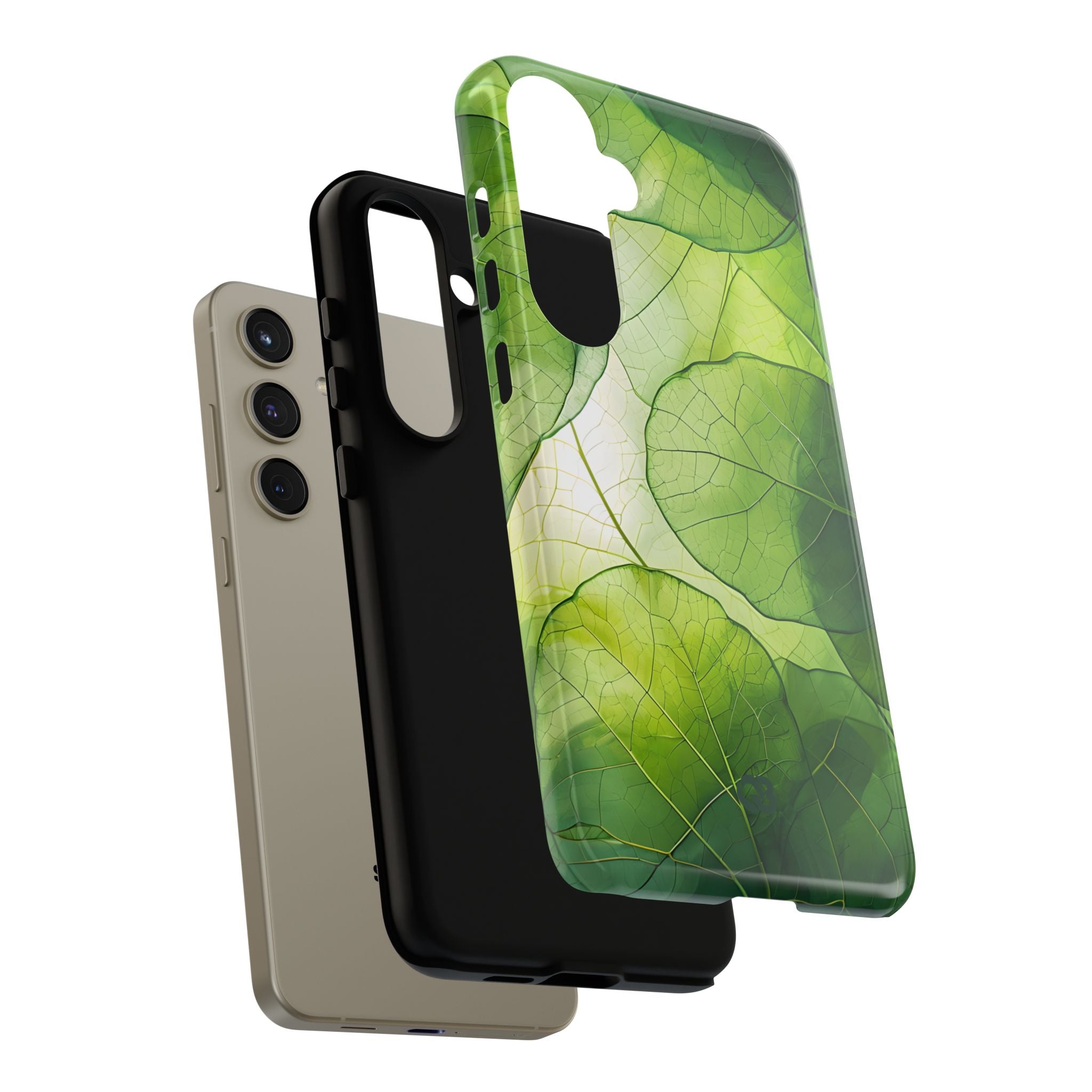 Emerald Leaf Veins · Tough Phone Case for Samsung