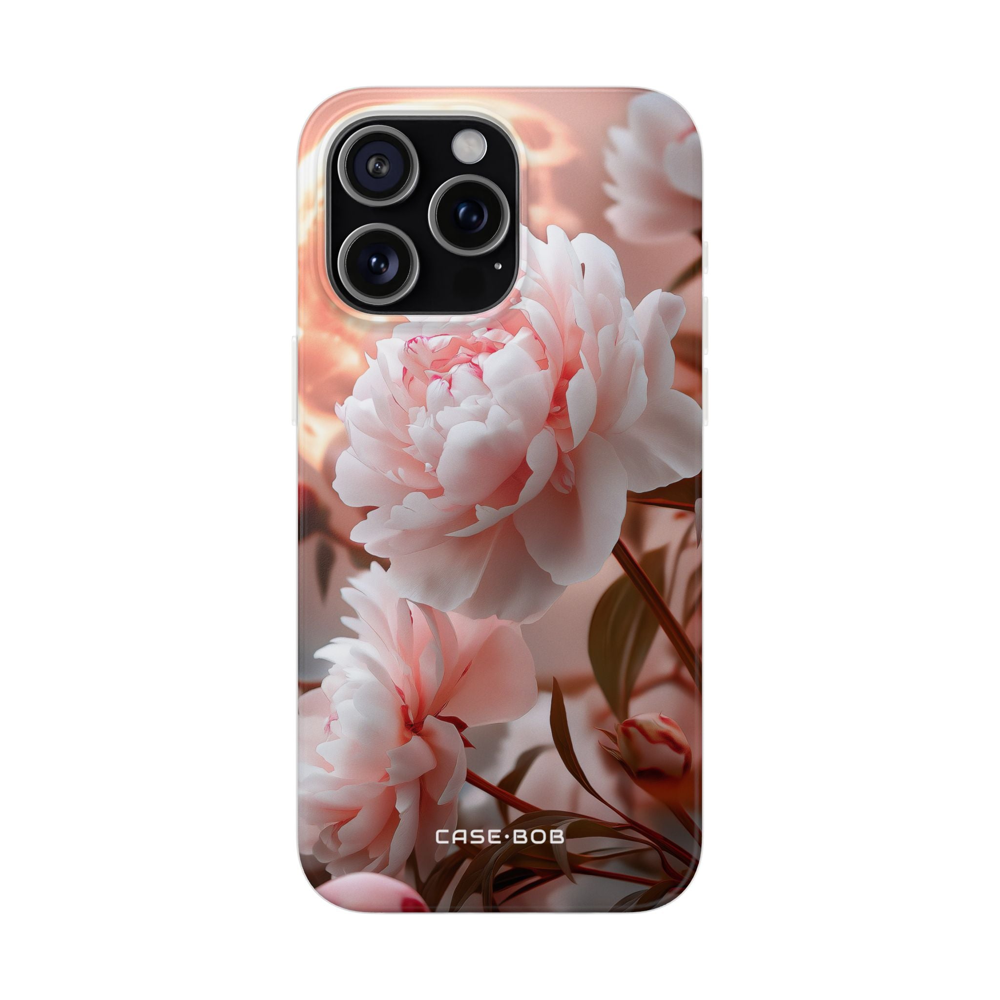 Peony Moonlight iPhone 15 Pro Max Case - Soft