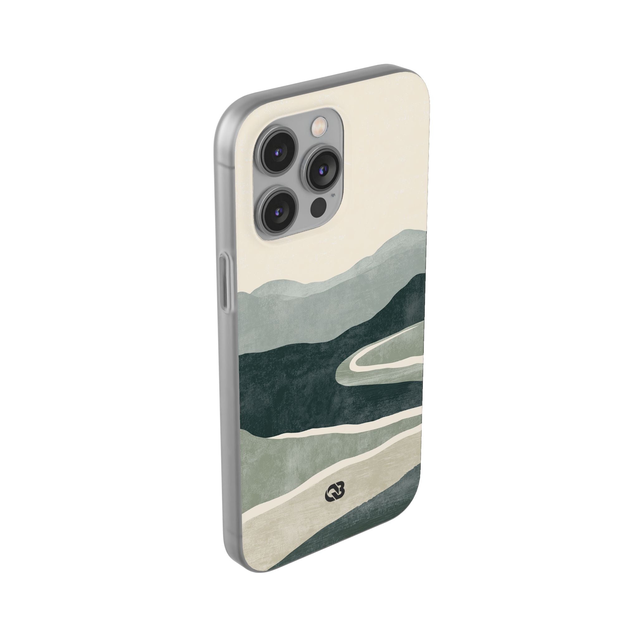 Green Lite Phone Case for iPhone - Misty Sage Valley
