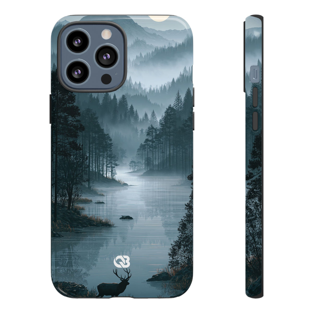 Silent Nordic Fjord · Tough Phone Case for iPhone · Blue