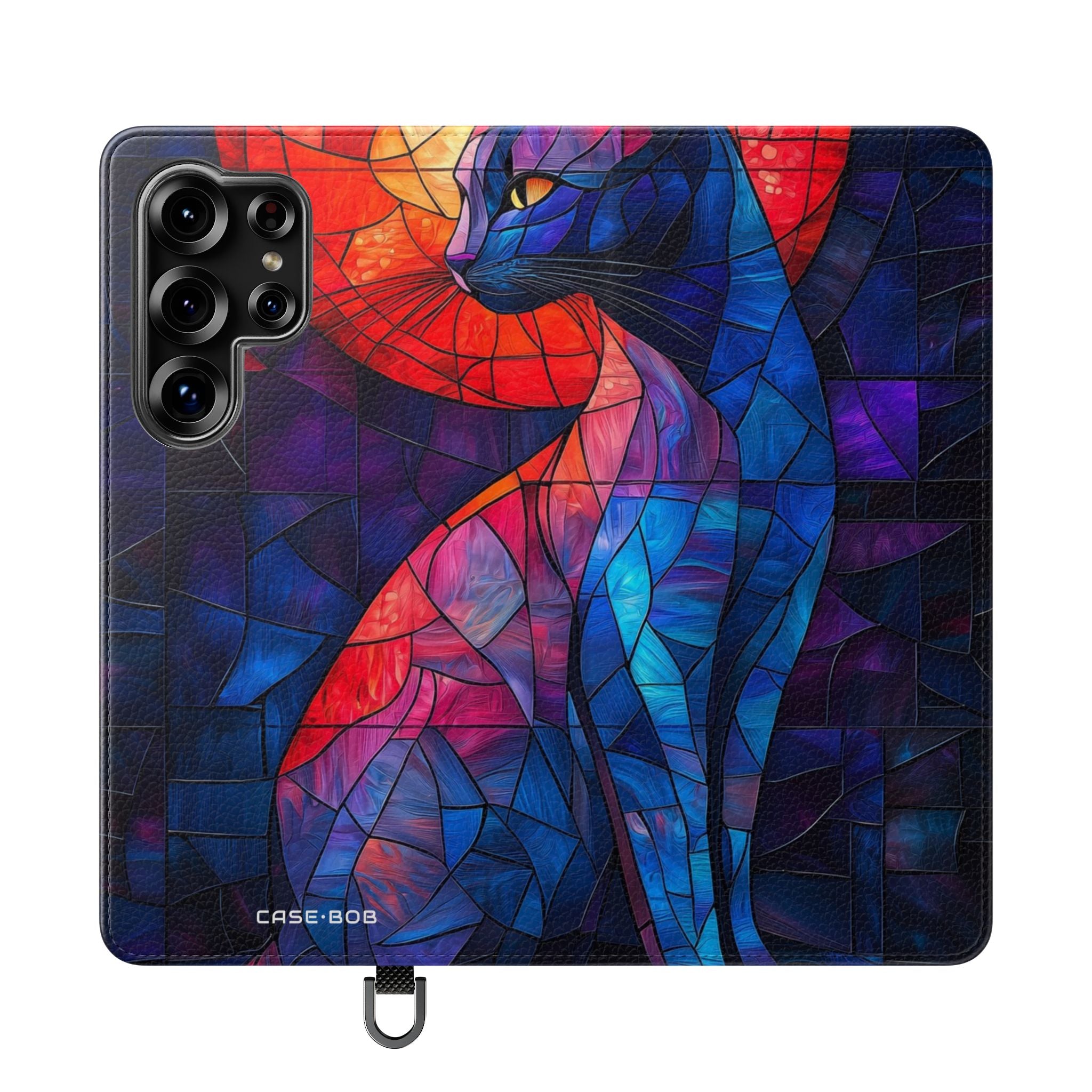 Stained Glass Cat - Samsung S25 Ultra Case - Wallet