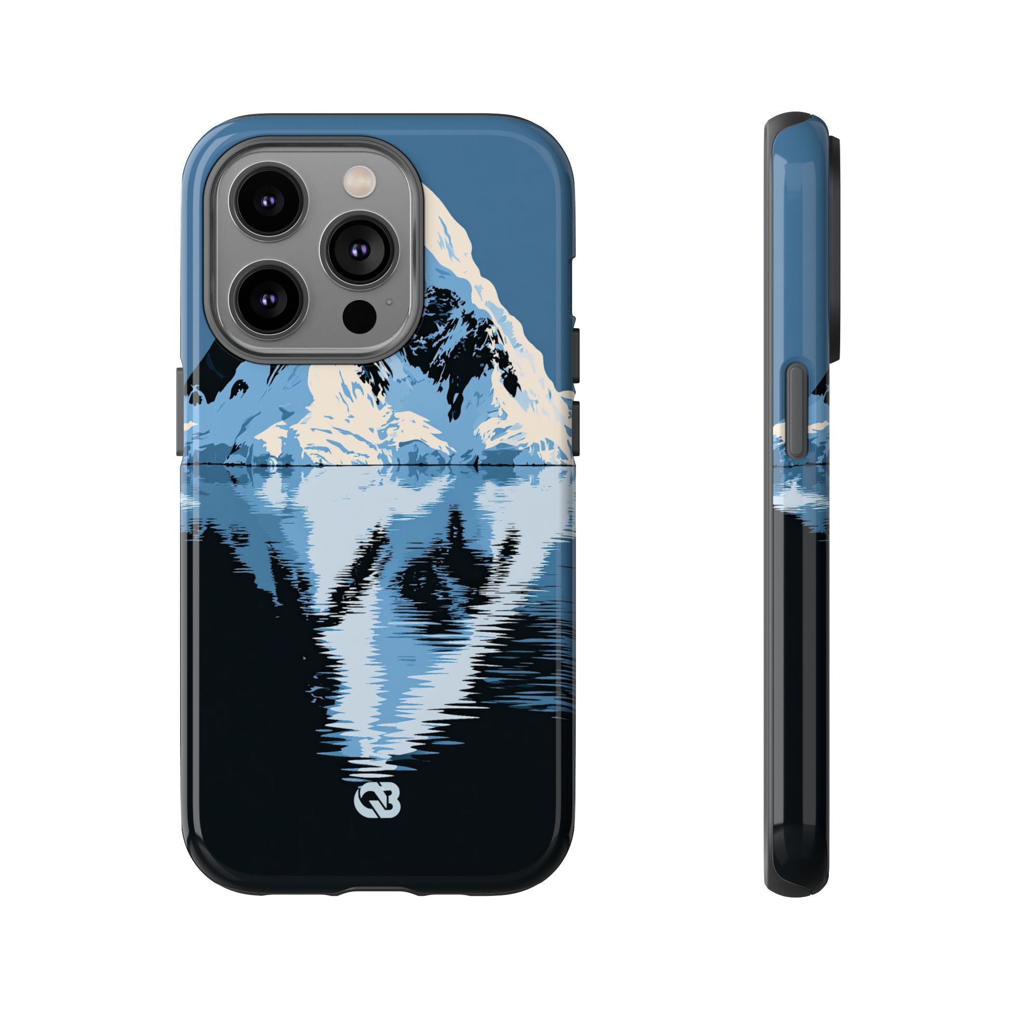Blue Tough Phone Case for iPhone - Arctic Summit Mirror