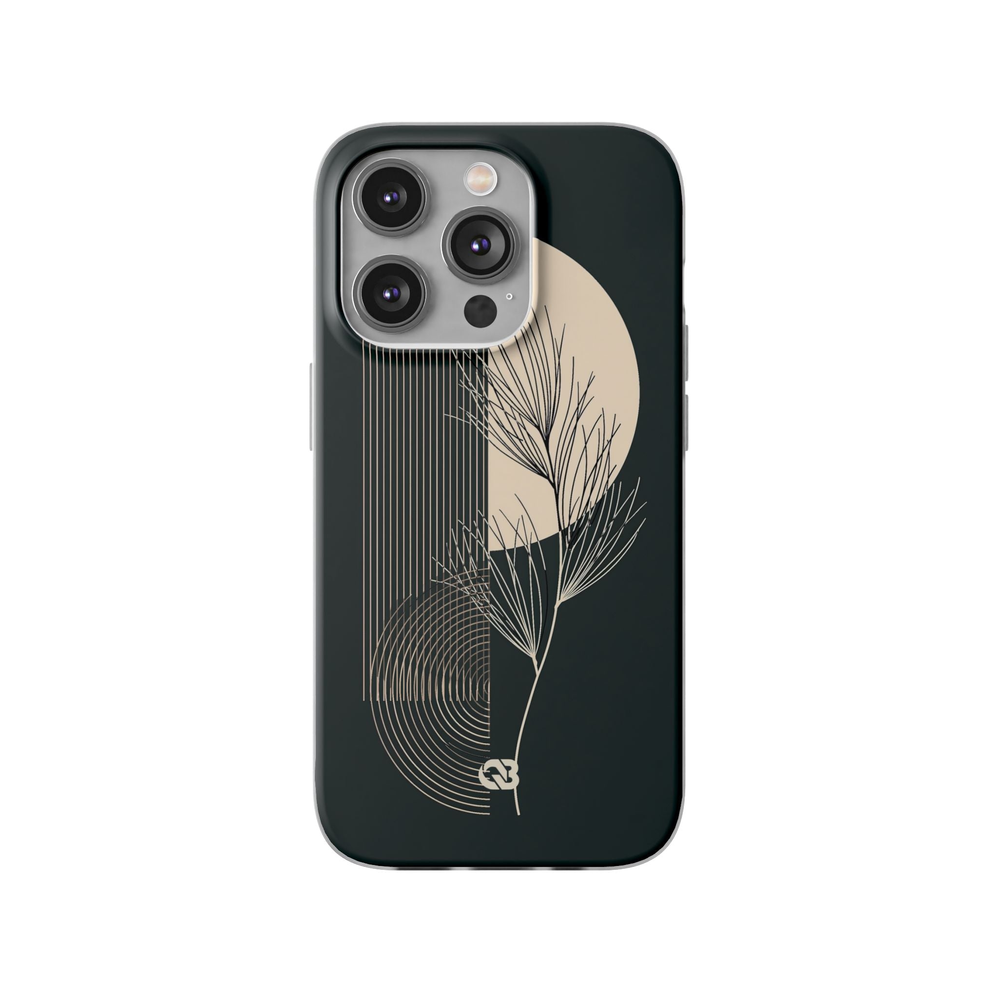 Black Lite Phone Case for iPhone - Obsidian Sand Willow